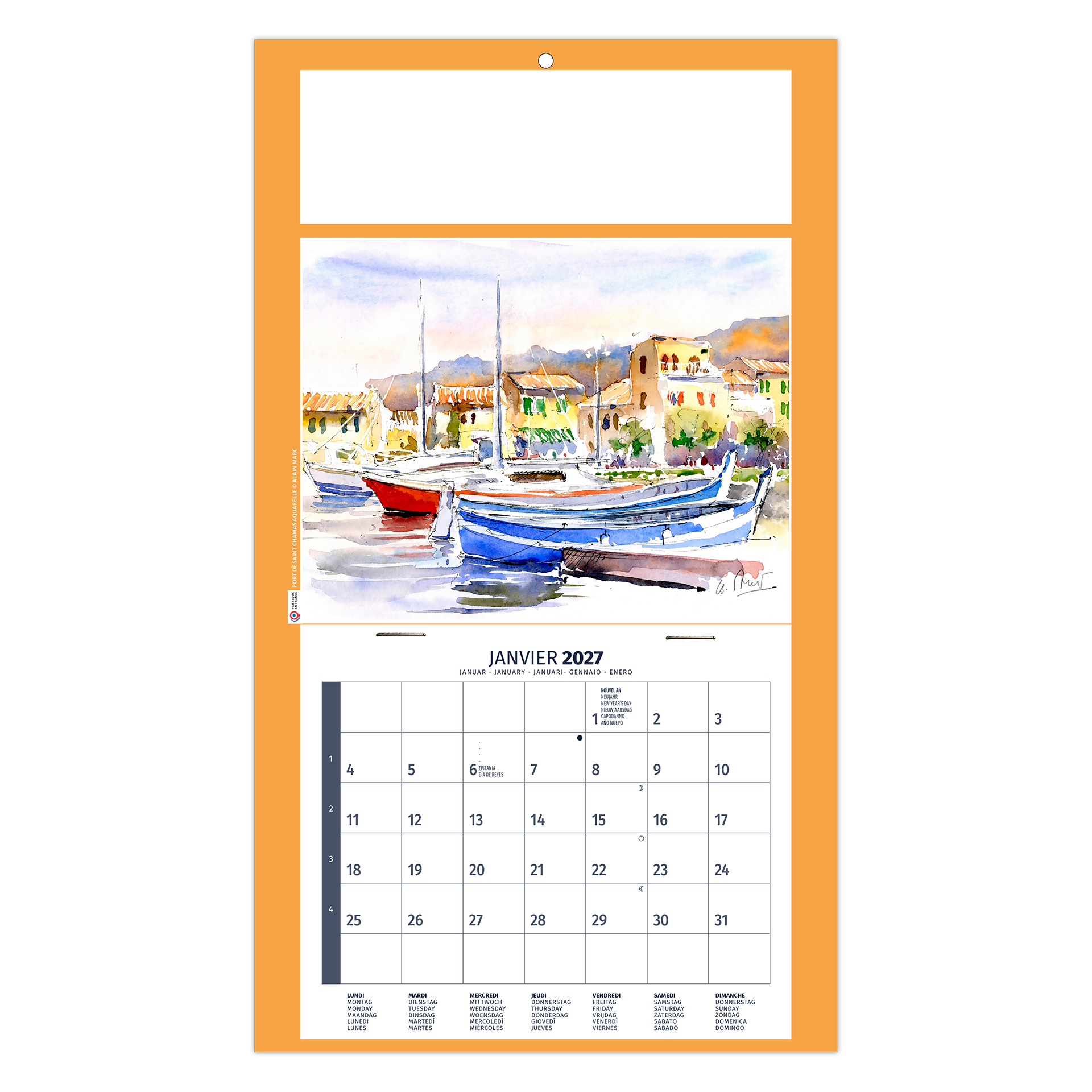 Émilie 2027 – Calendrier avec logo - vue 2