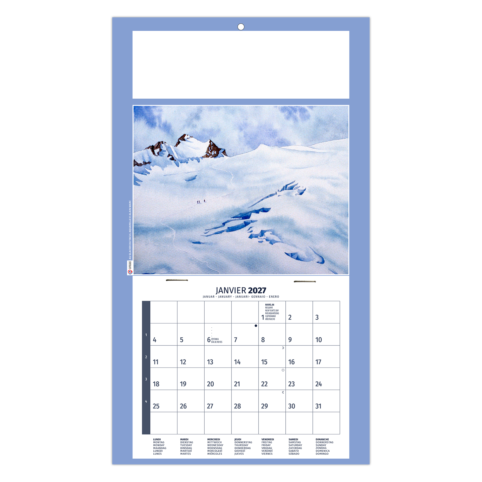 Émilie 2027 – Calendrier avec logo - vue 4