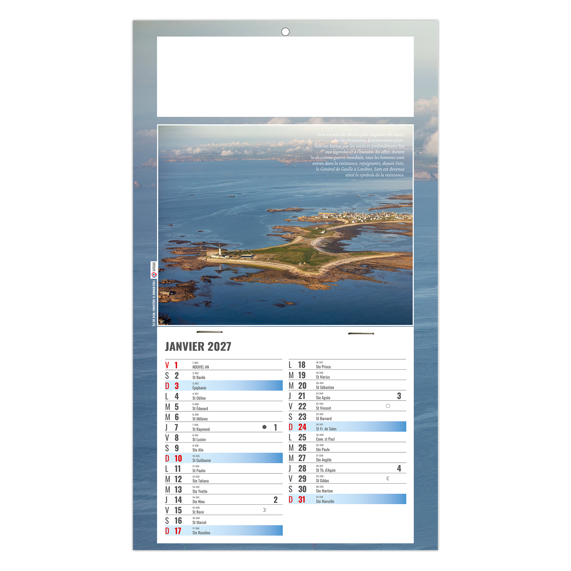 Esteban 2027 – Calendrier avec logo - vue 3