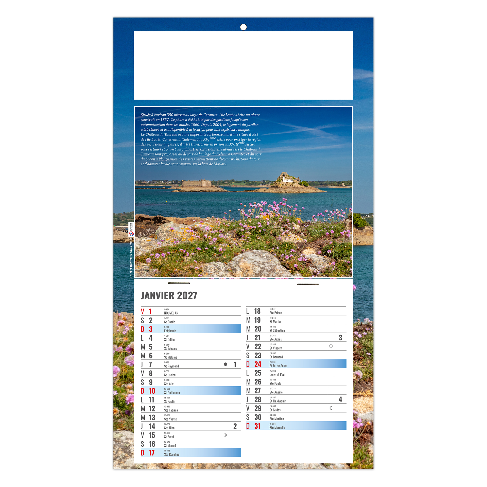 Esteban 2027 – Calendrier avec logo - vue 4