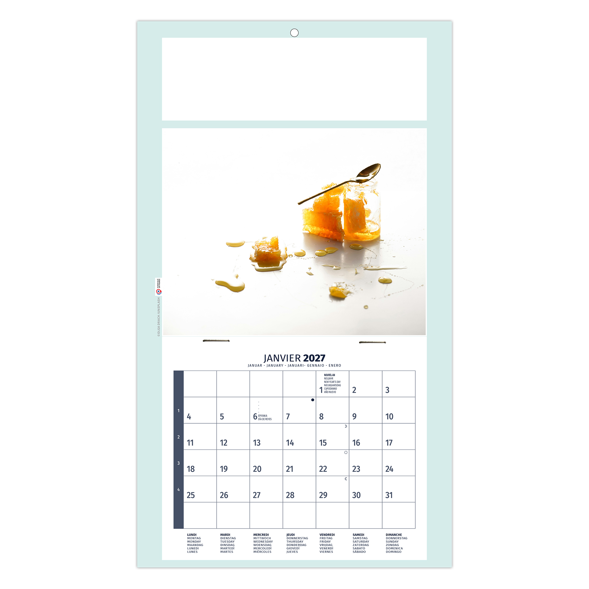 Homeo 2027 – Calendrier avec logo - vue 2
