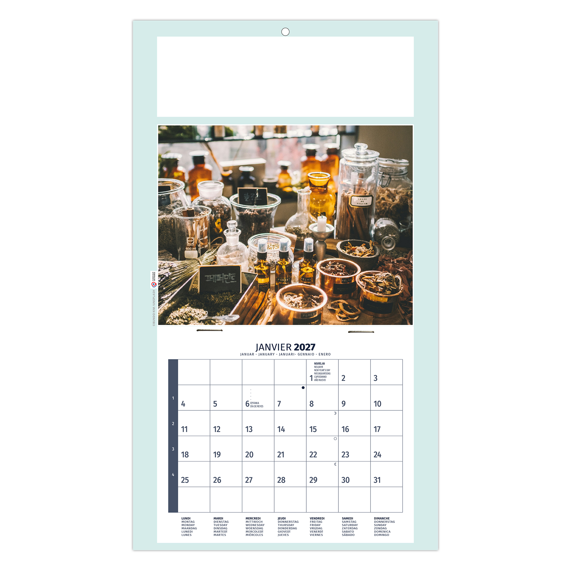 Homeo 2027 – Calendrier avec logo - vue 3