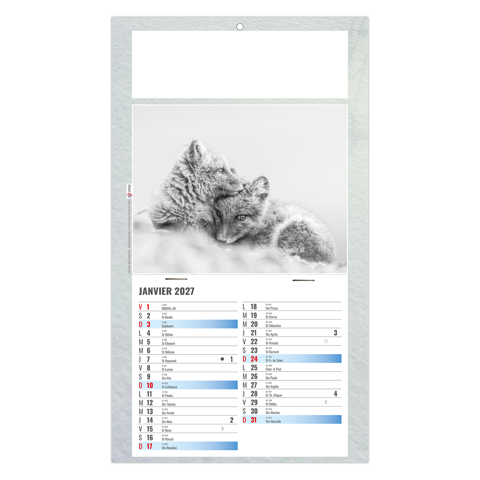 Julietta 2027 – Calendrier avec logo - vue 1