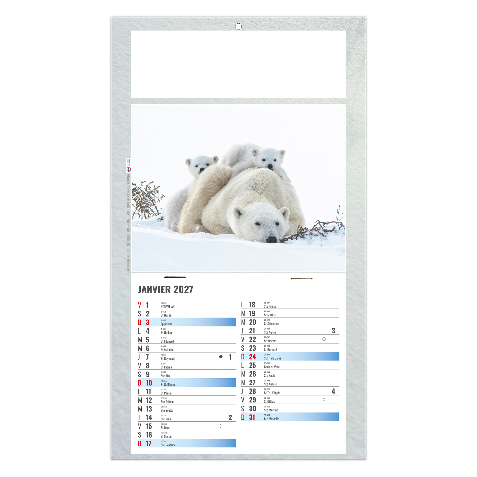 Julietta 2027 – Calendrier avec logo - vue 2
