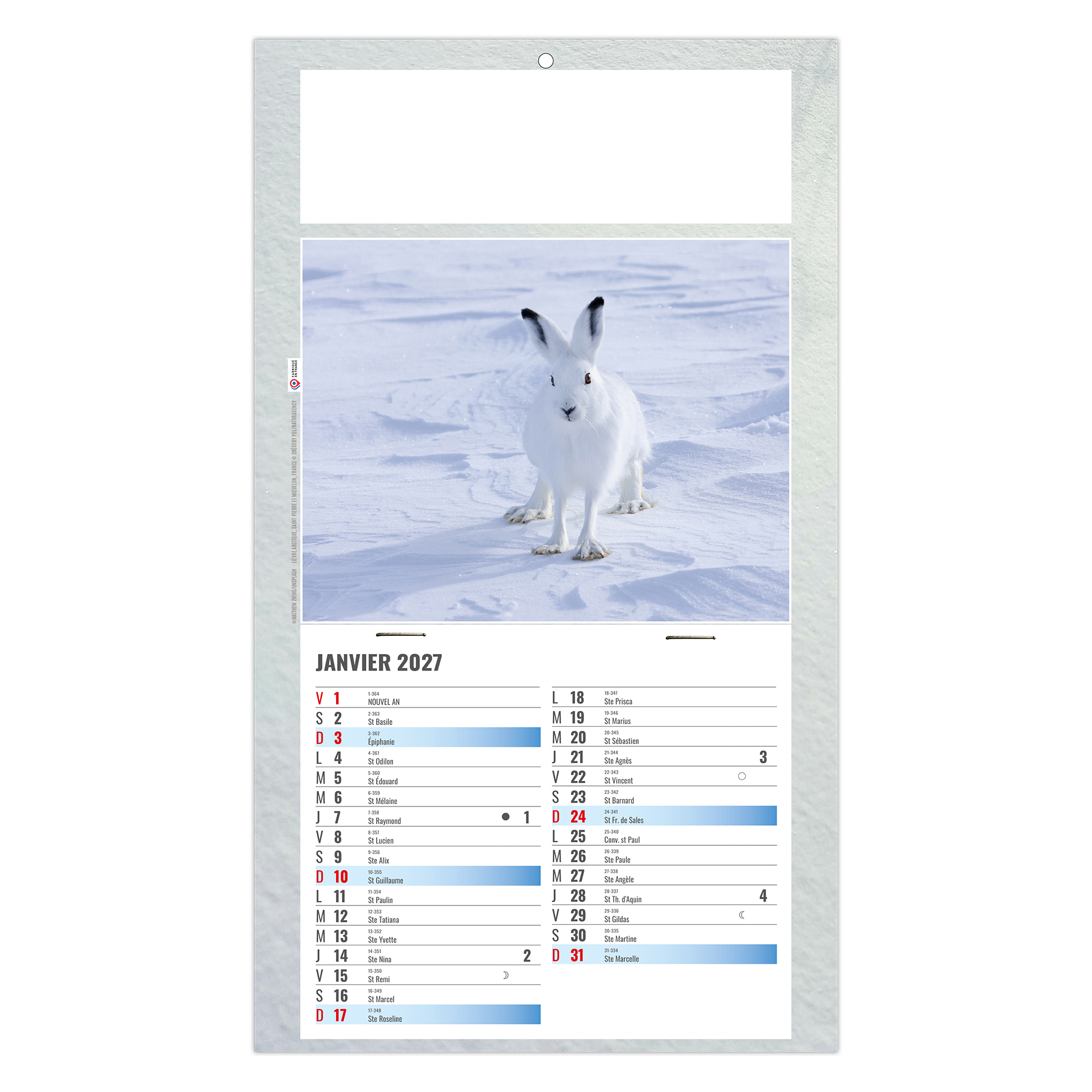 Julietta 2027 – Calendrier avec logo - vue 4