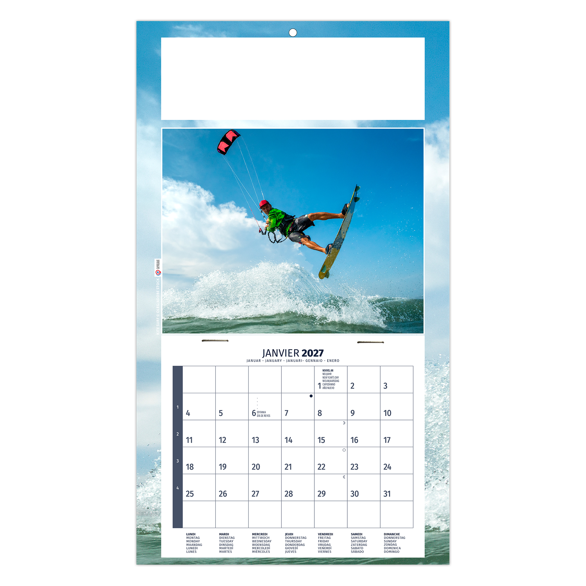 Kelly 2027 – Calendrier avec logo - vue 1