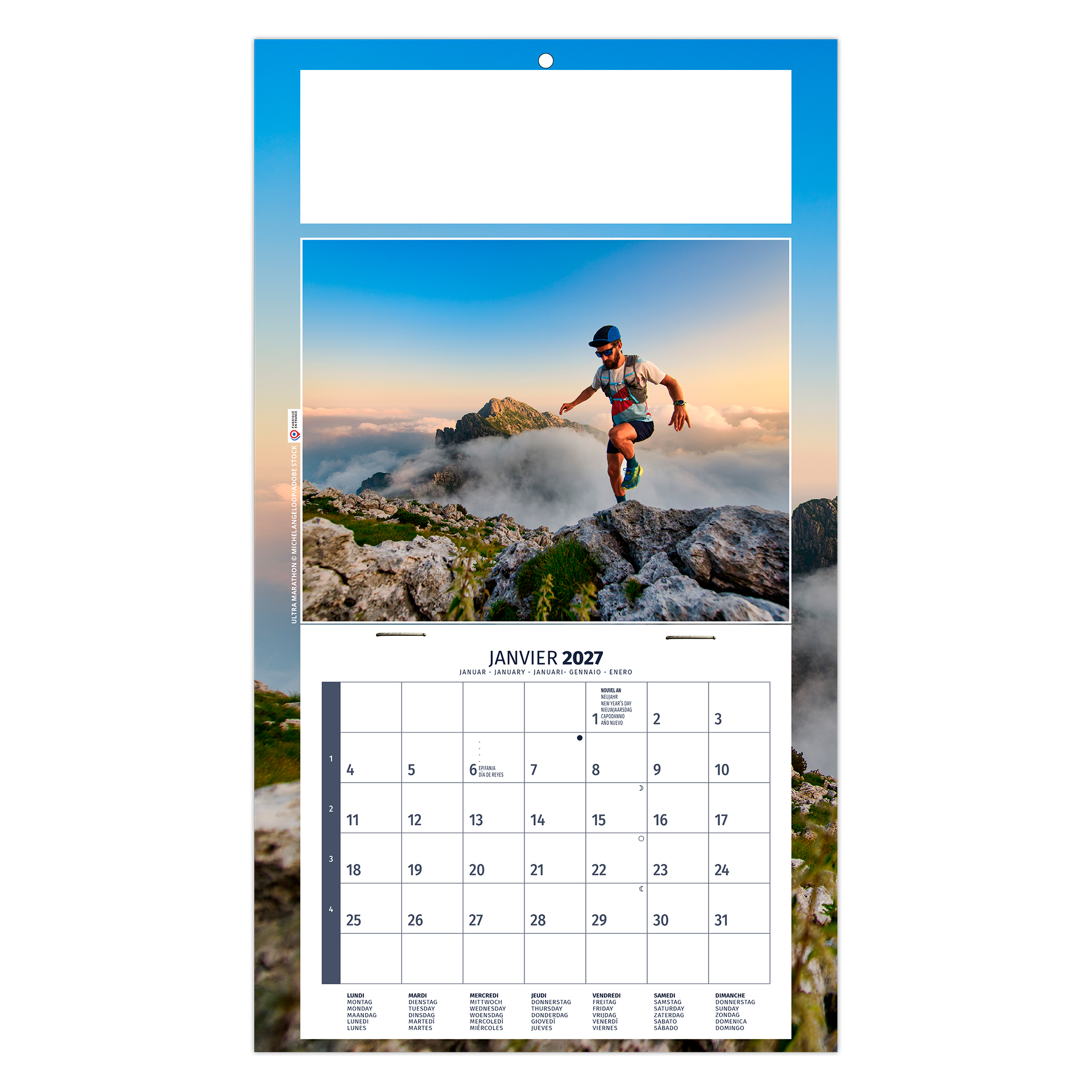 Kelly 2027 – Calendrier avec logo - vue 2