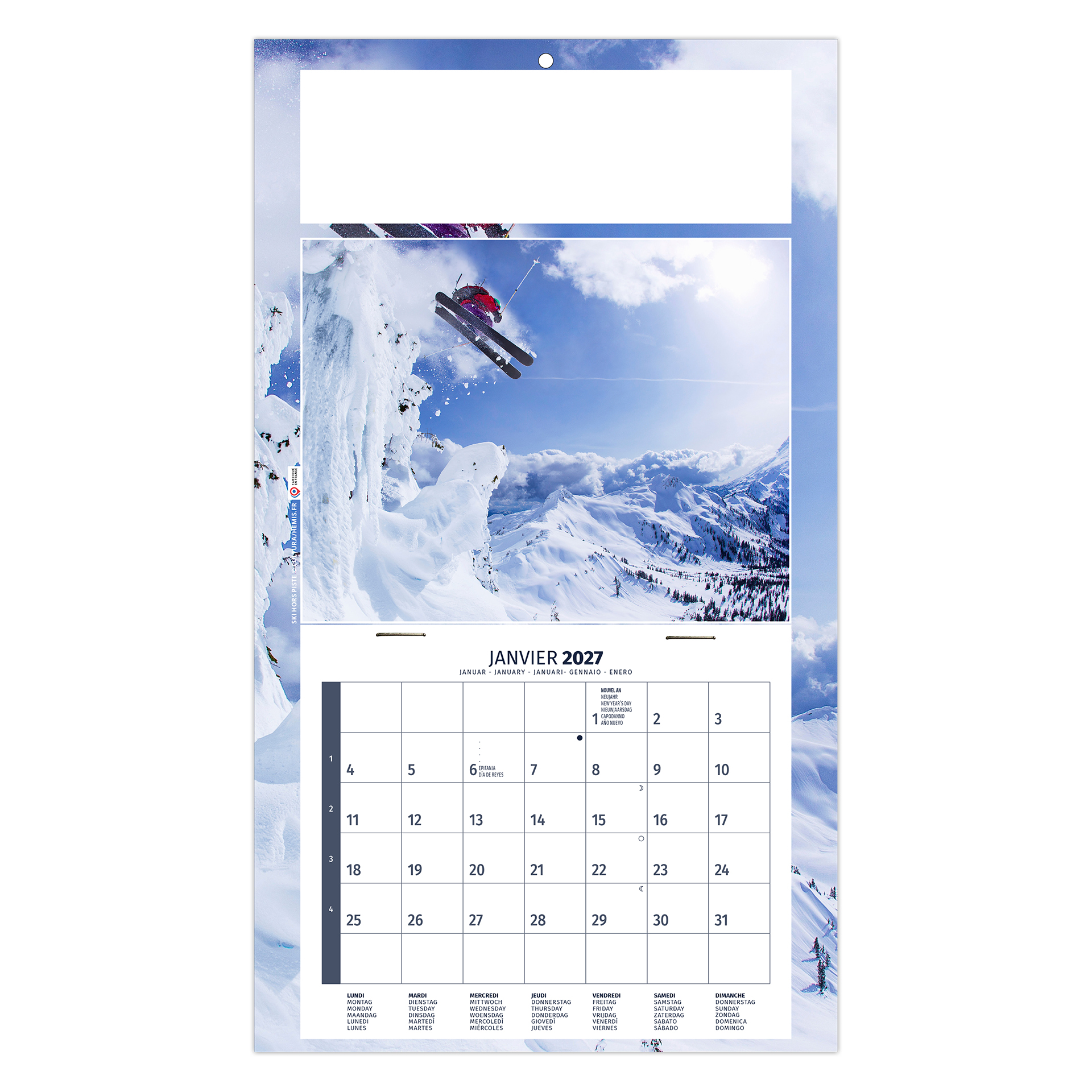 Kelly 2027 – Calendrier avec logo - vue 3