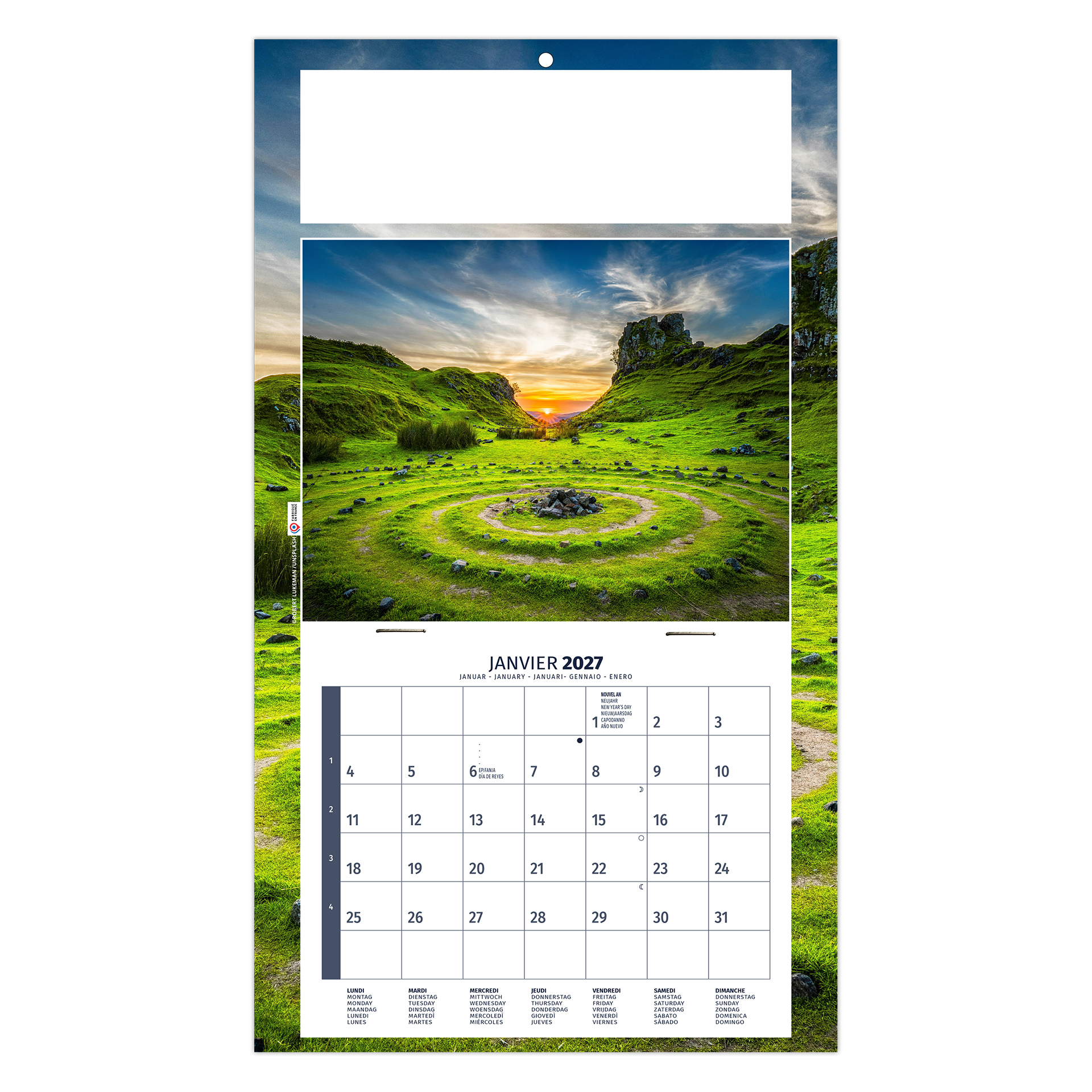 Méditation 2027 – Calendrier avec logo