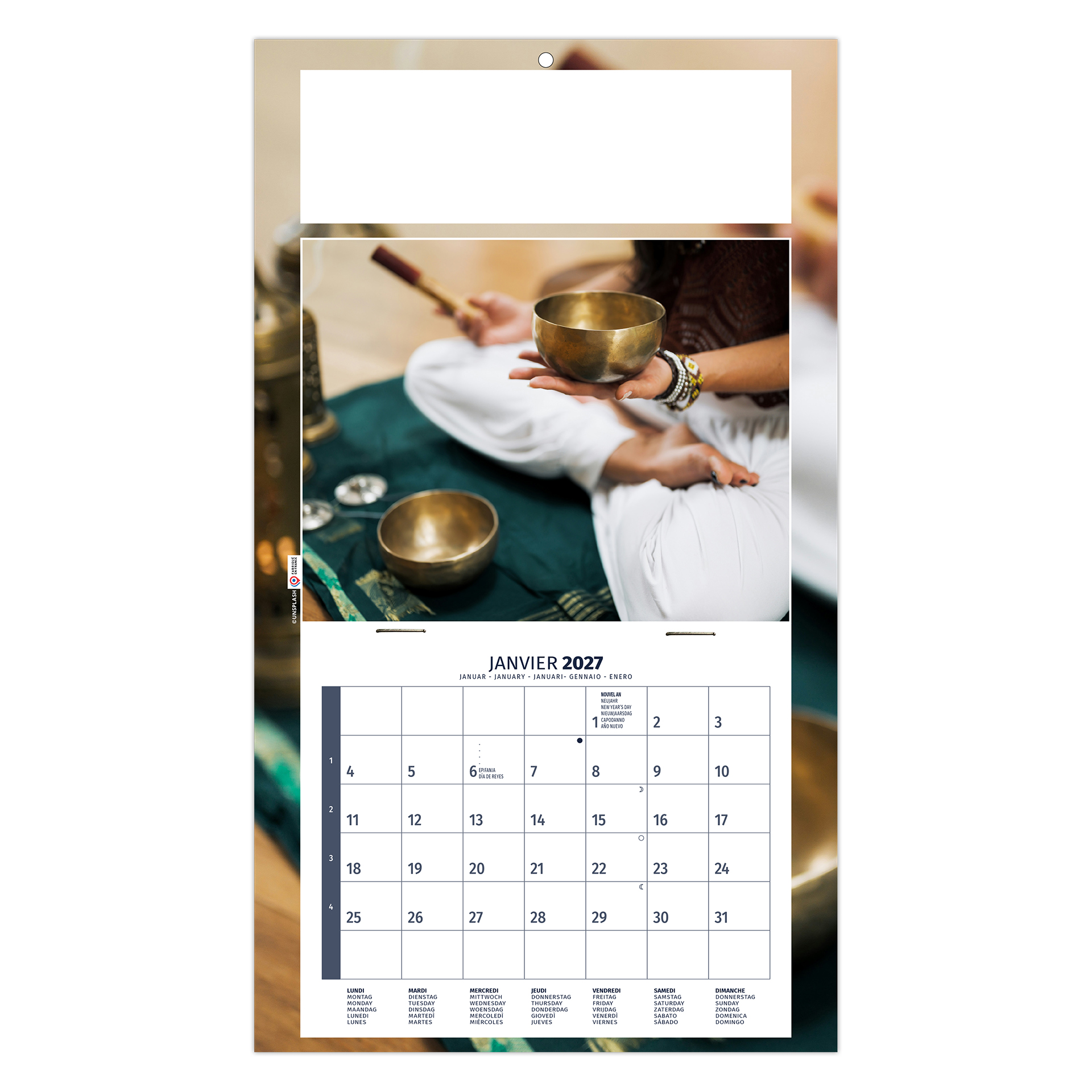Méditation 2027 – Calendrier avec logo - vue 2