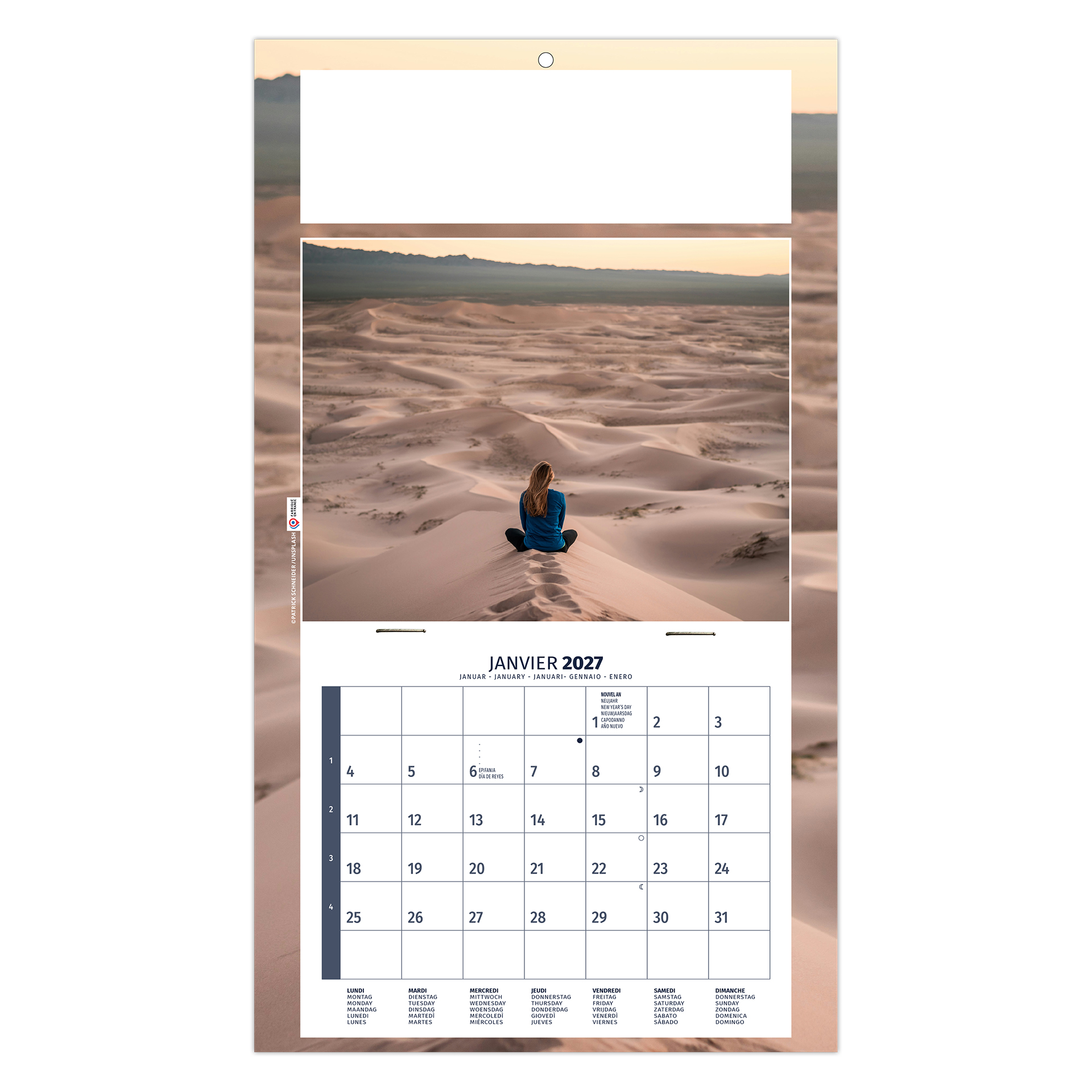 Méditation 2027 – Calendrier avec logo - vue 3
