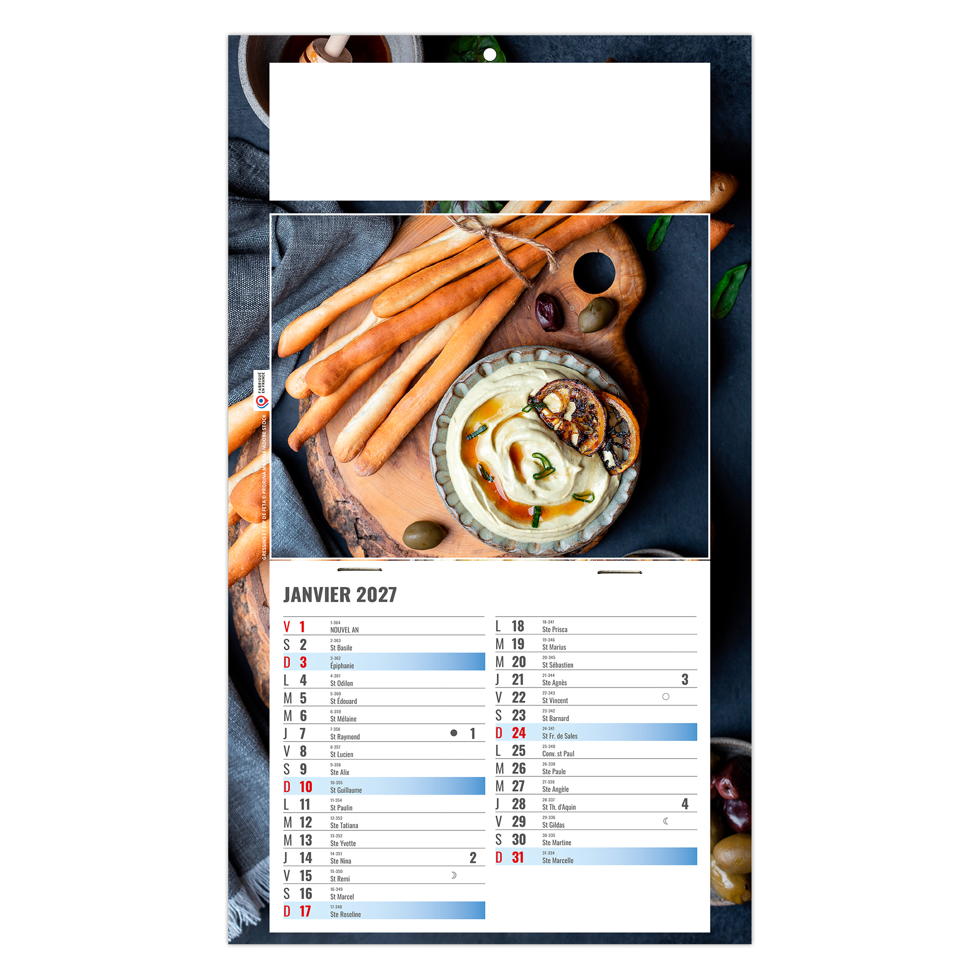 Nicolas 2027 – Calendrier avec logo - vue 4