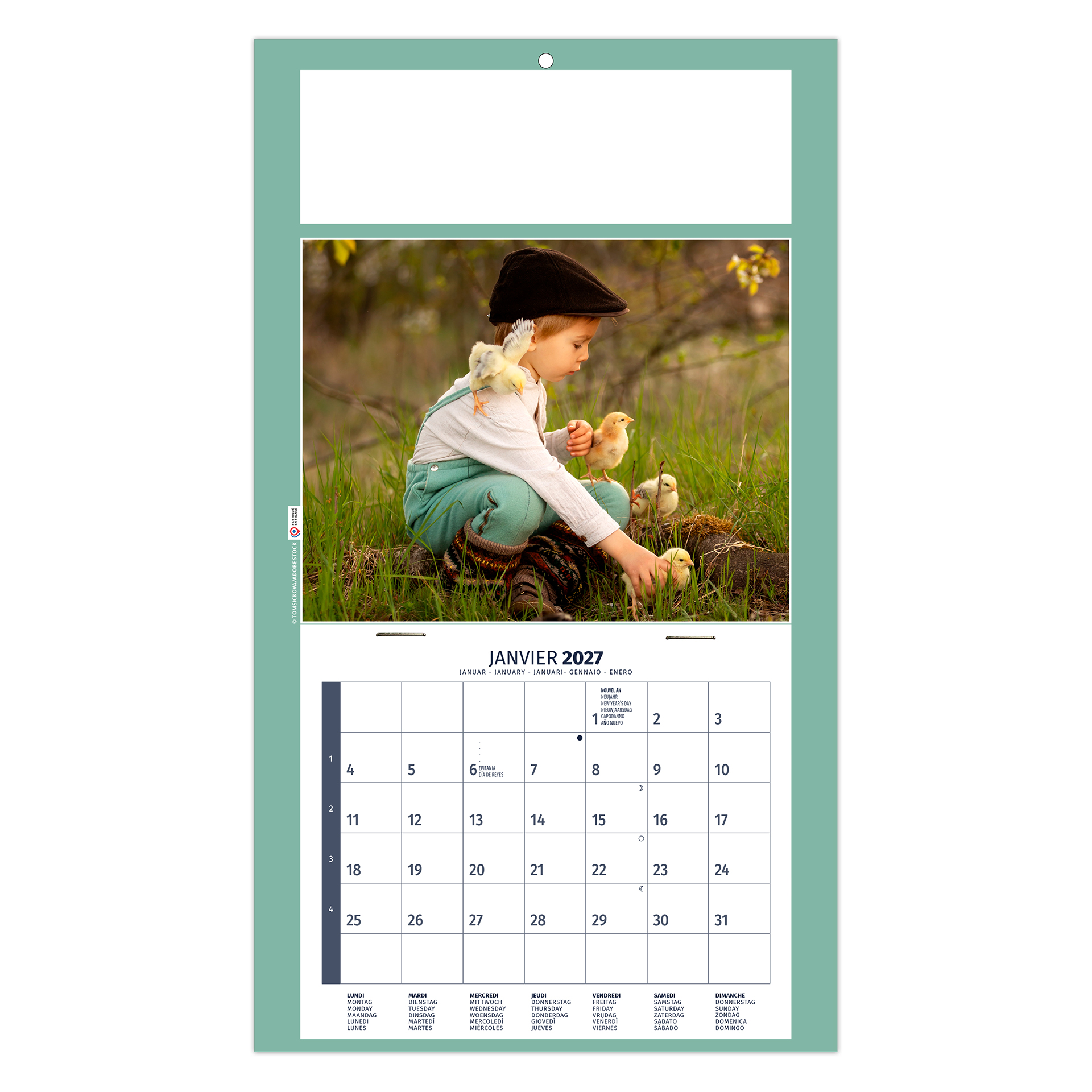 Rémi 2027 – Calendrier avec logo