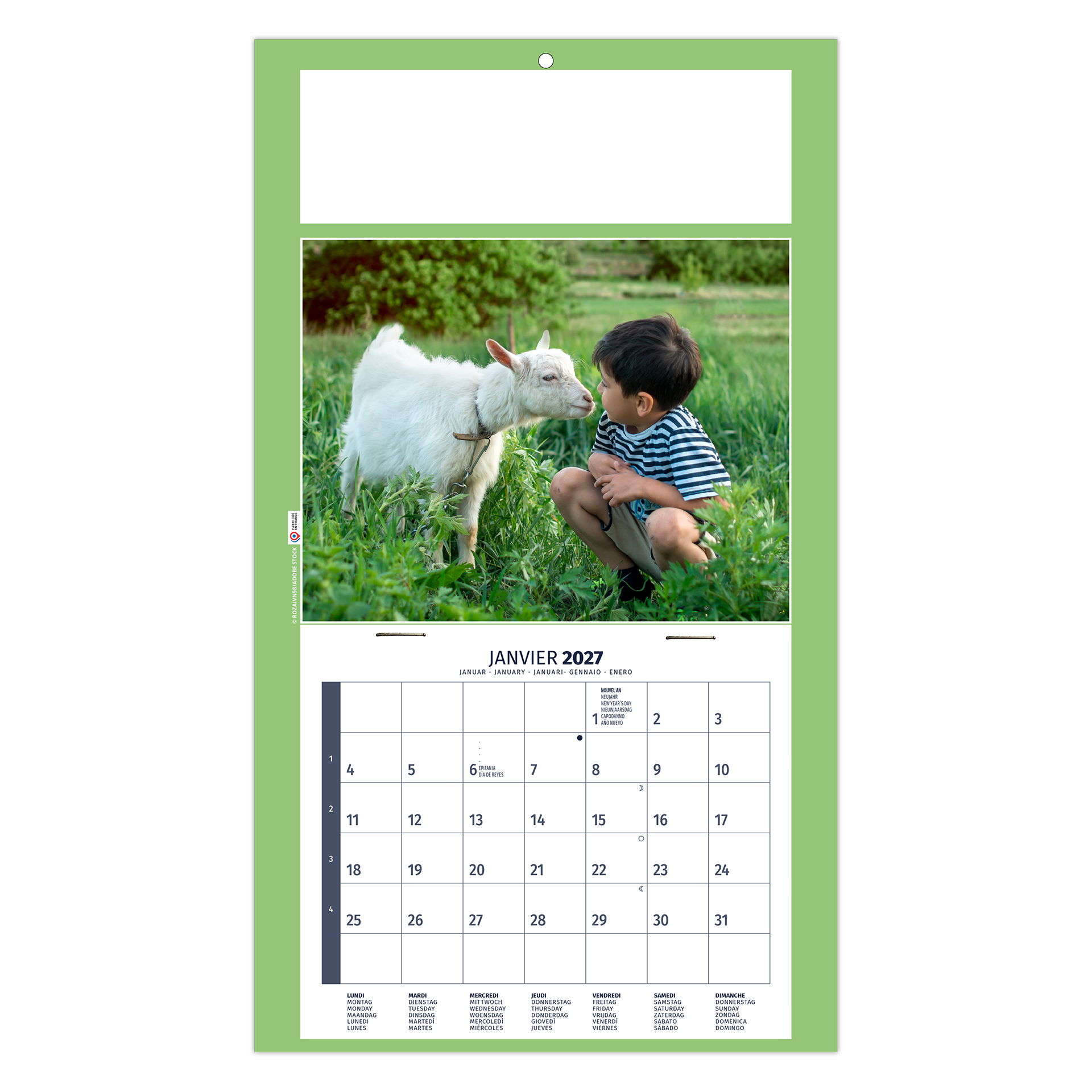 Rémi 2027 – Calendrier avec logo - vue 3