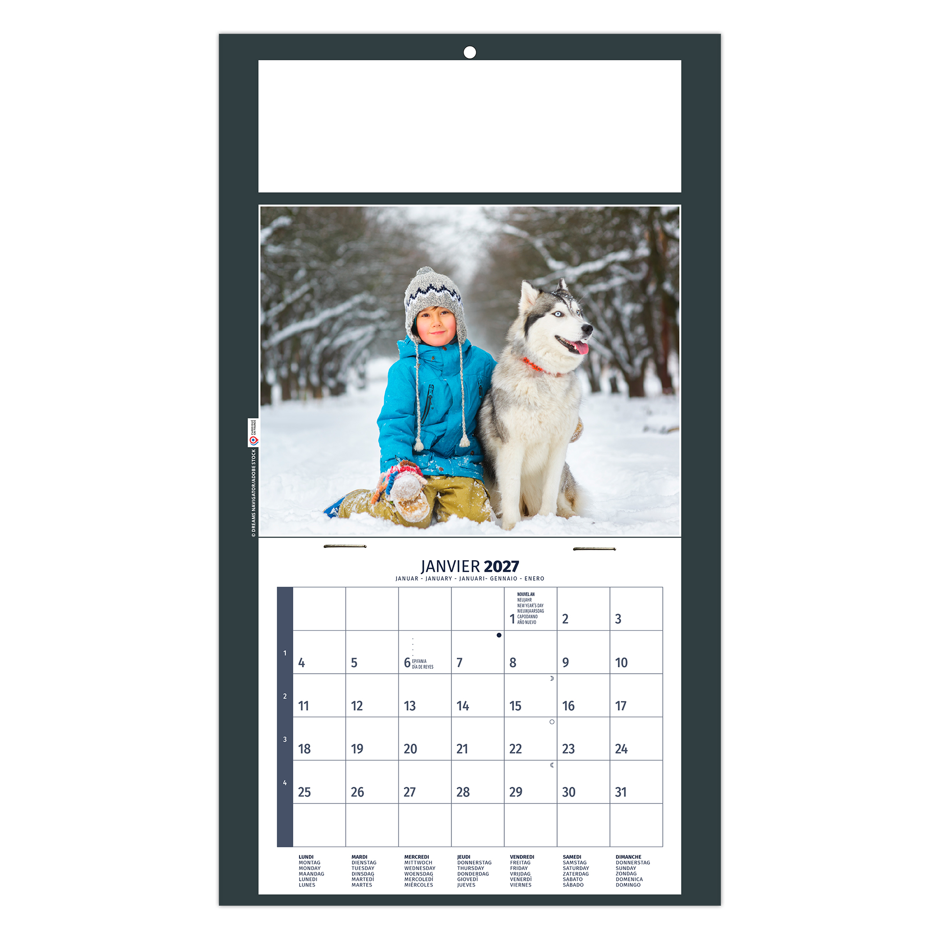 Rémi 2027 – Calendrier avec logo - vue 4