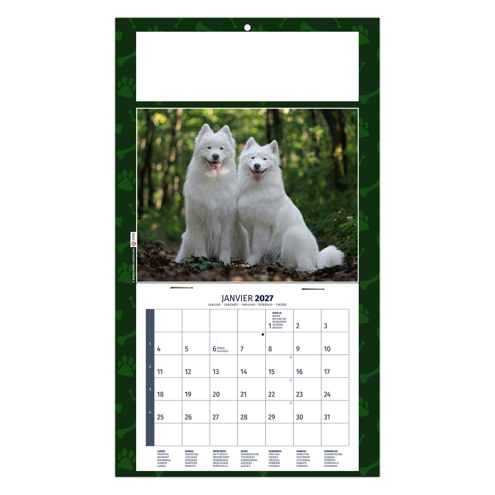 Rex 2027 – Calendrier avec logo - vue 2