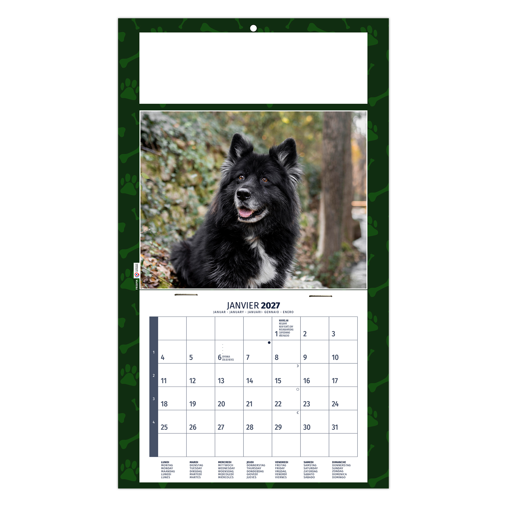 Rex 2027 – Calendrier avec logo - vue 3
