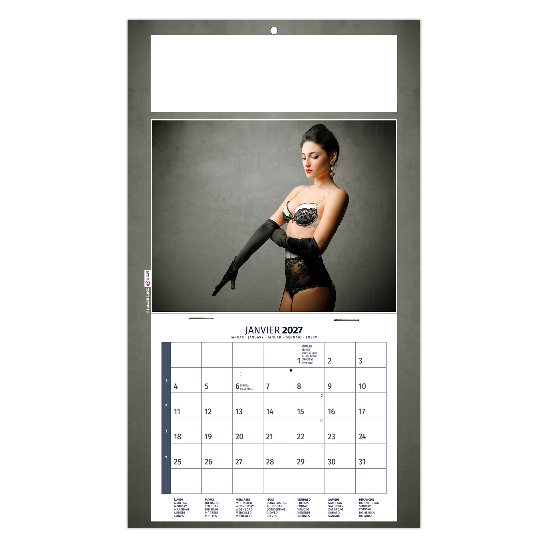 Sarah 2027 – Calendrier avec logo - vue 4