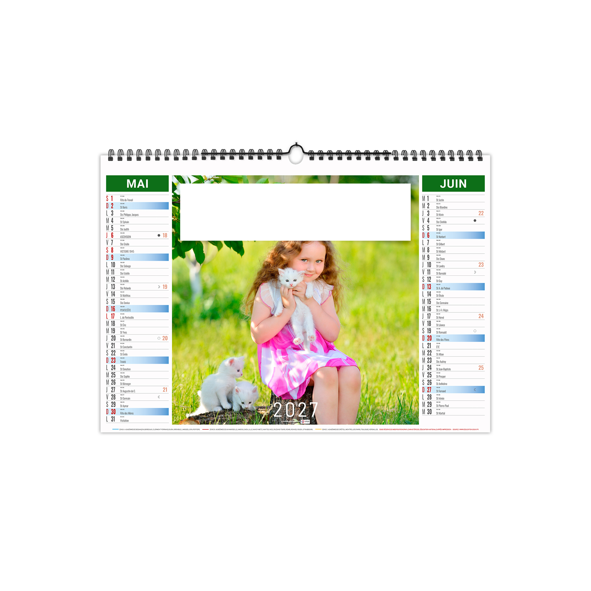 Copains 2027 – Calendrier avec logo - vue 4