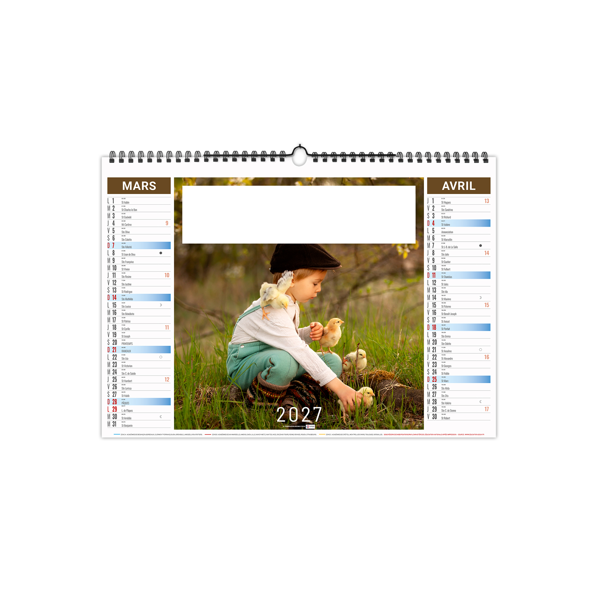 Copains 2027 – Calendrier avec logo - vue 3