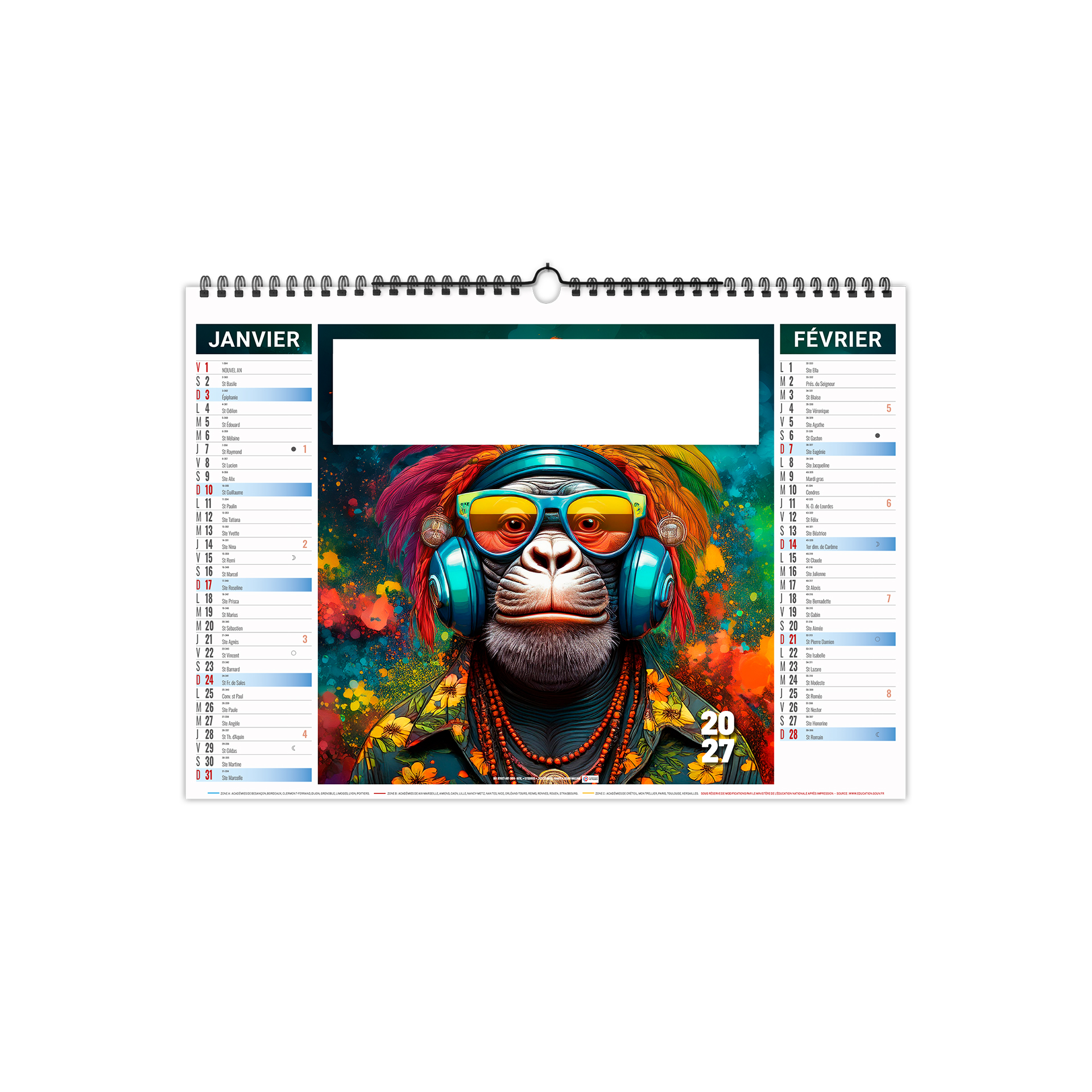 Fresque 2027 – Calendrier avec logo - vue 2