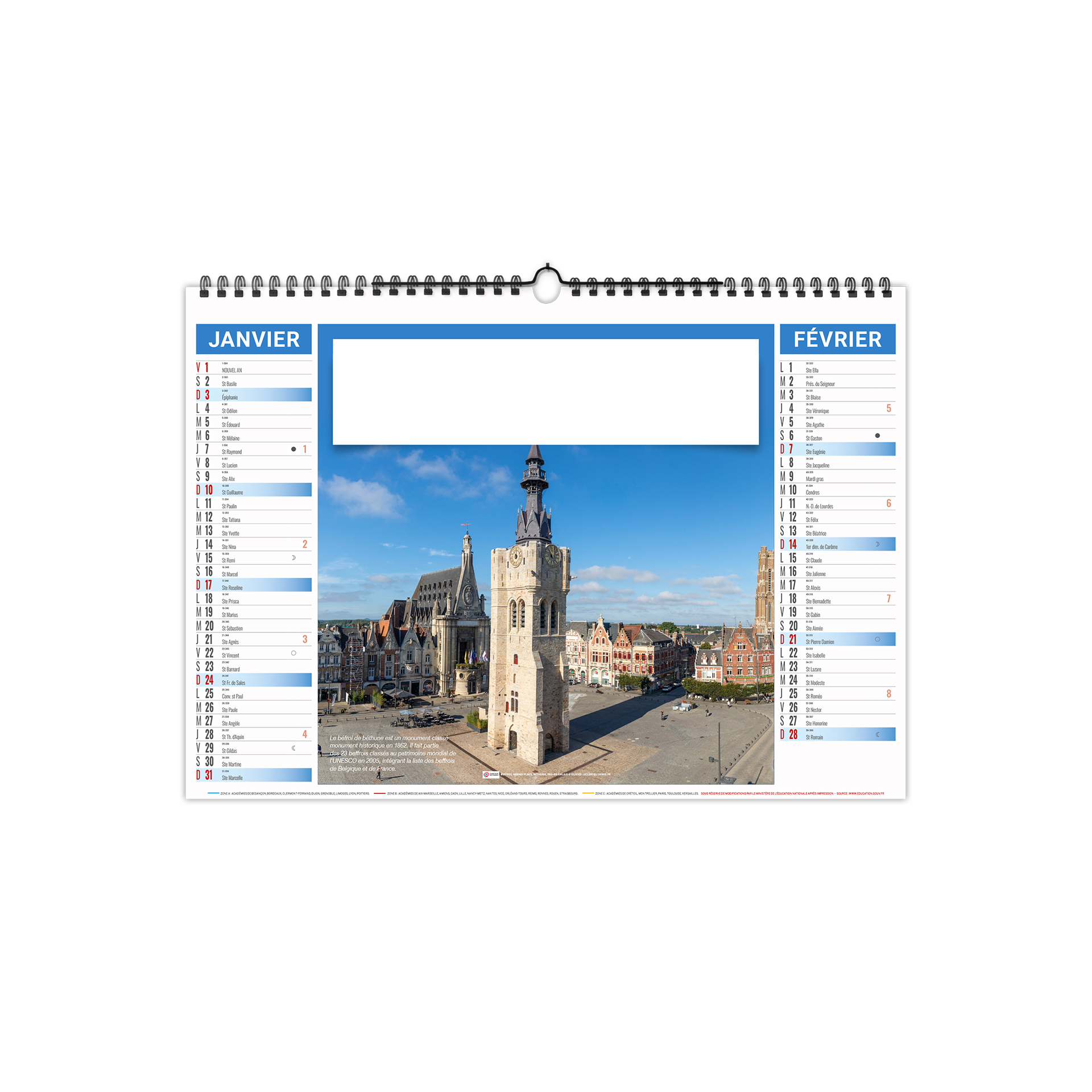 Héritage 2027 – Calendrier avec logo - vue 2