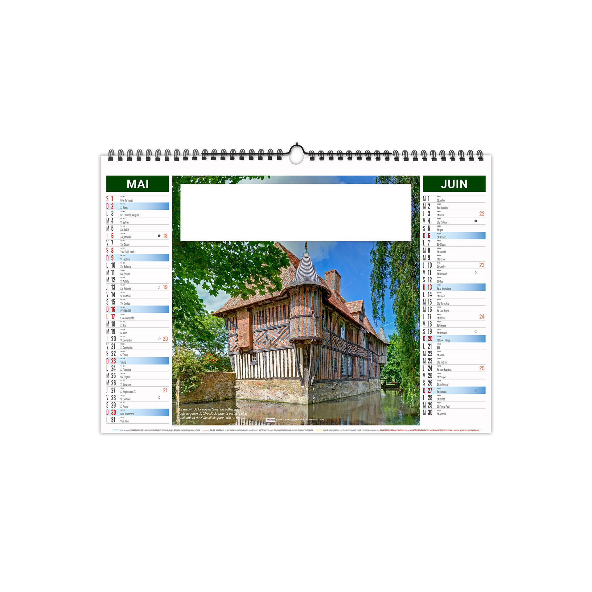 Héritage 2027 – Calendrier avec logo - vue 4