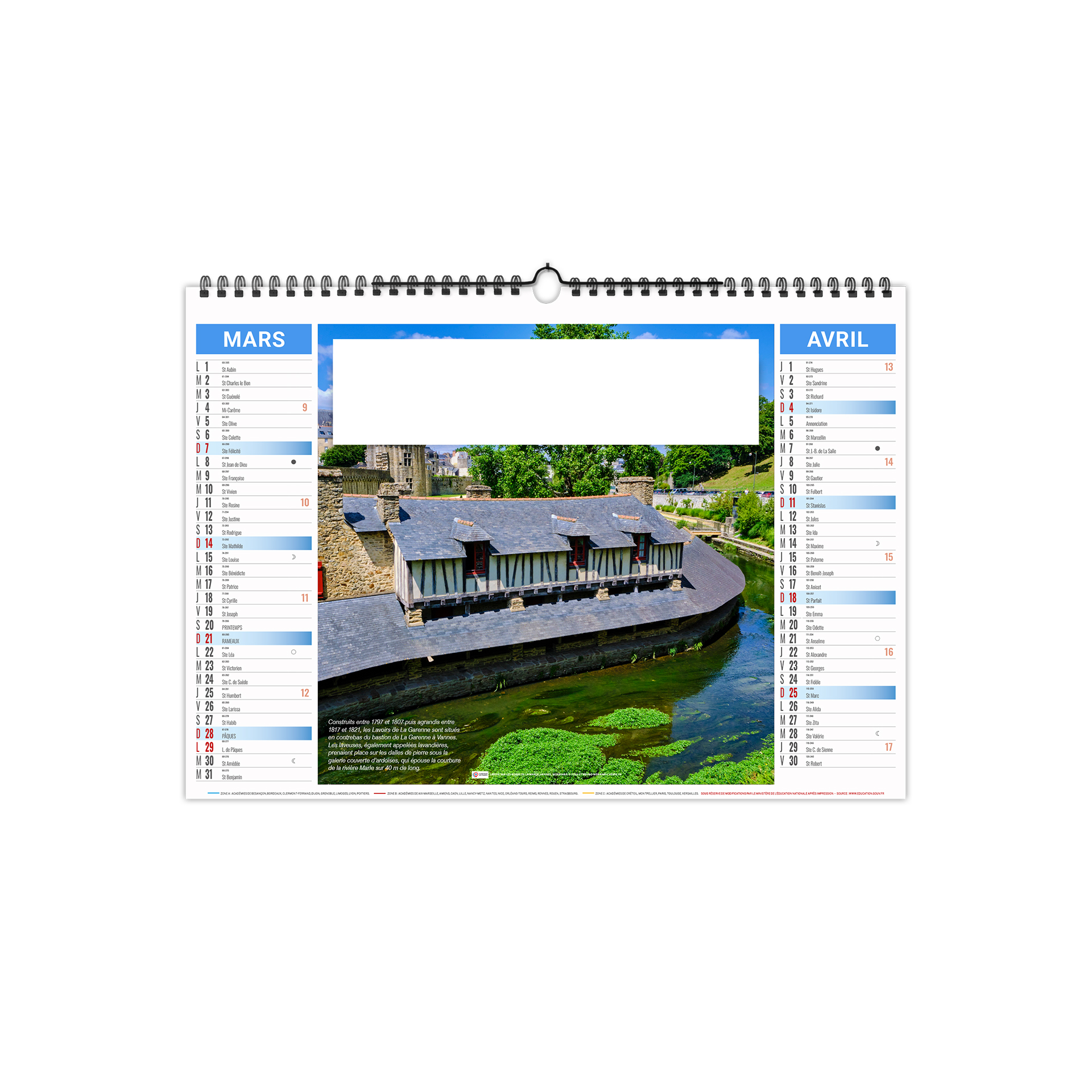 Héritage 2027 – Calendrier avec logo - vue 3