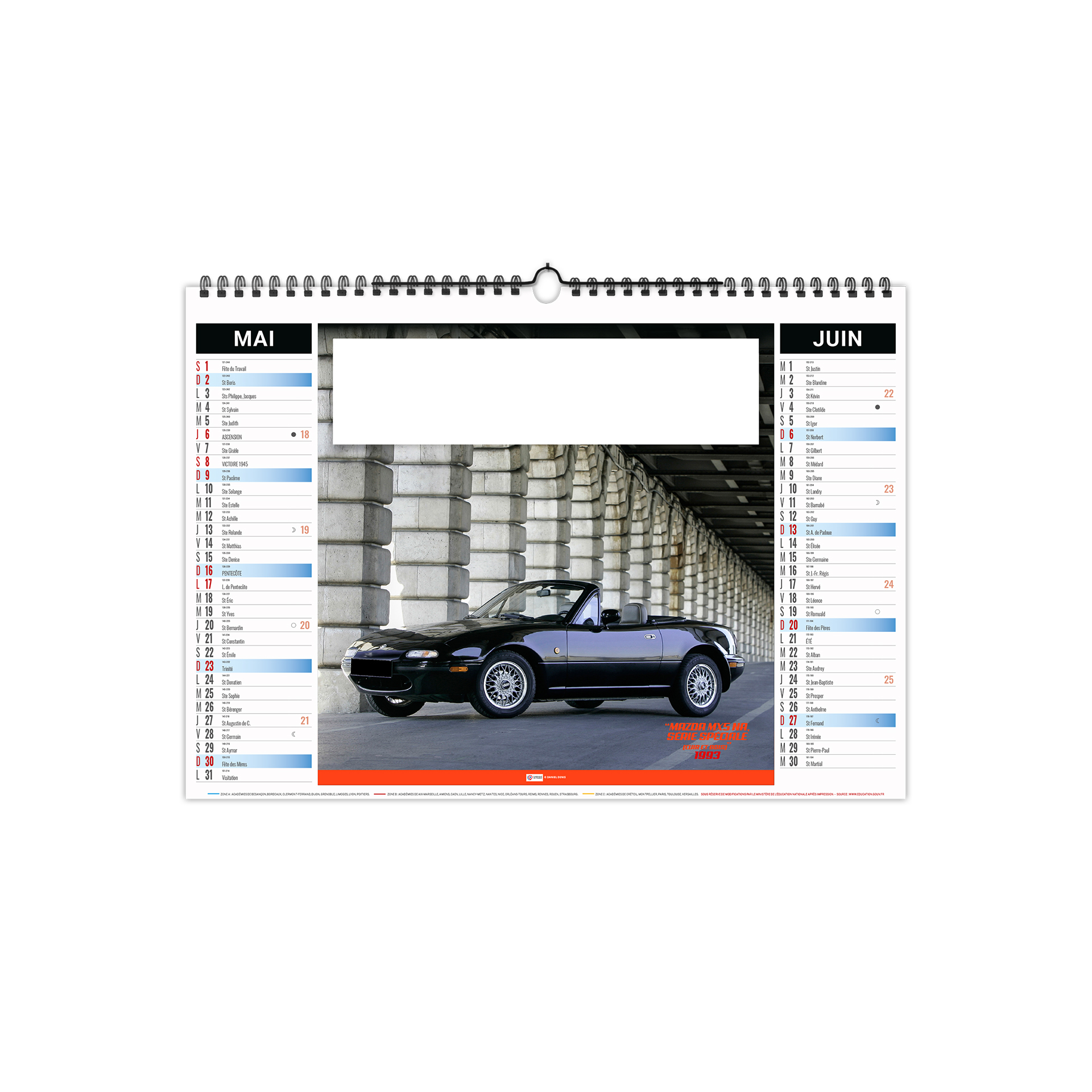 Moteur 2027 – Calendrier avec logo - vue 4