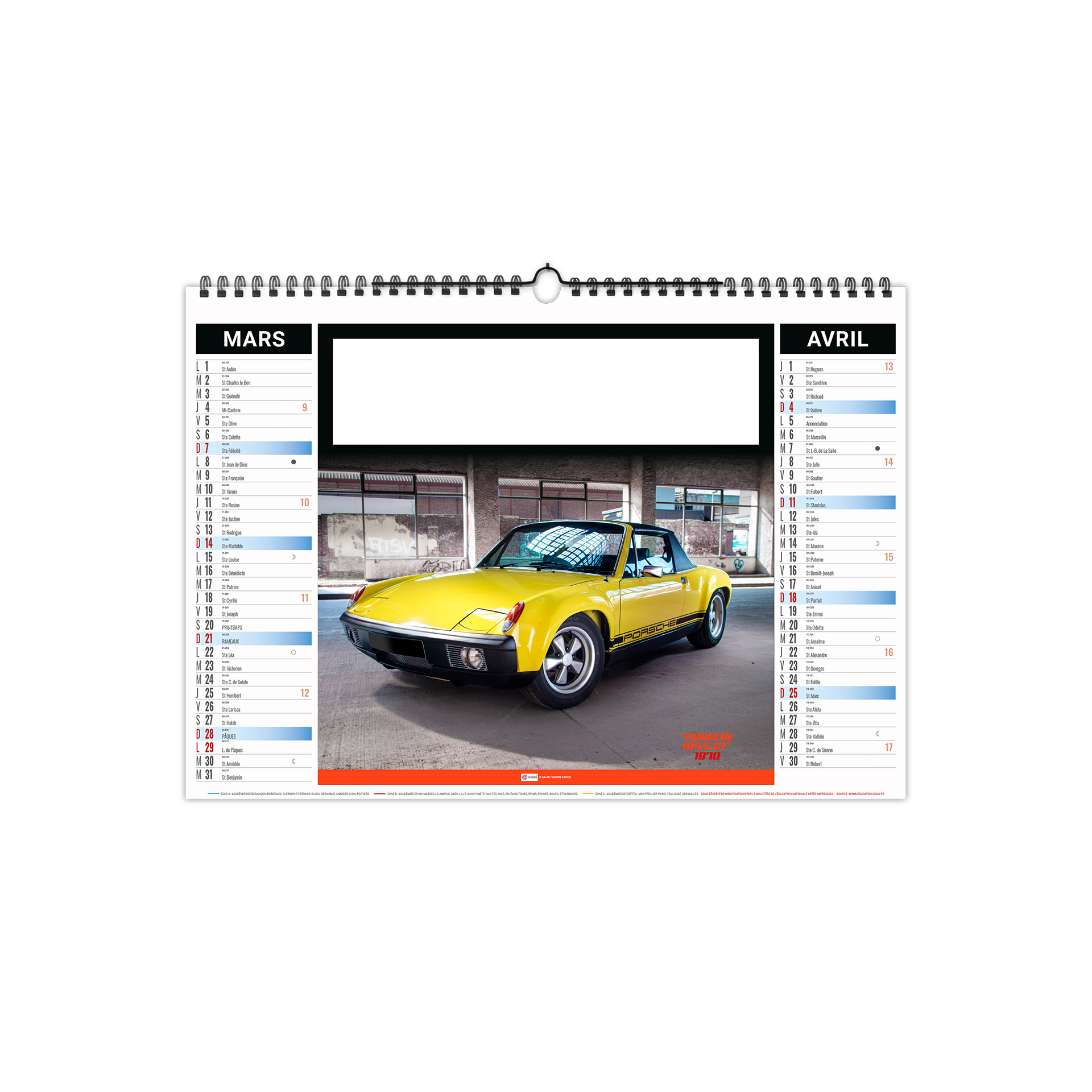 Moteur 2027 – Calendrier avec logo - vue 3
