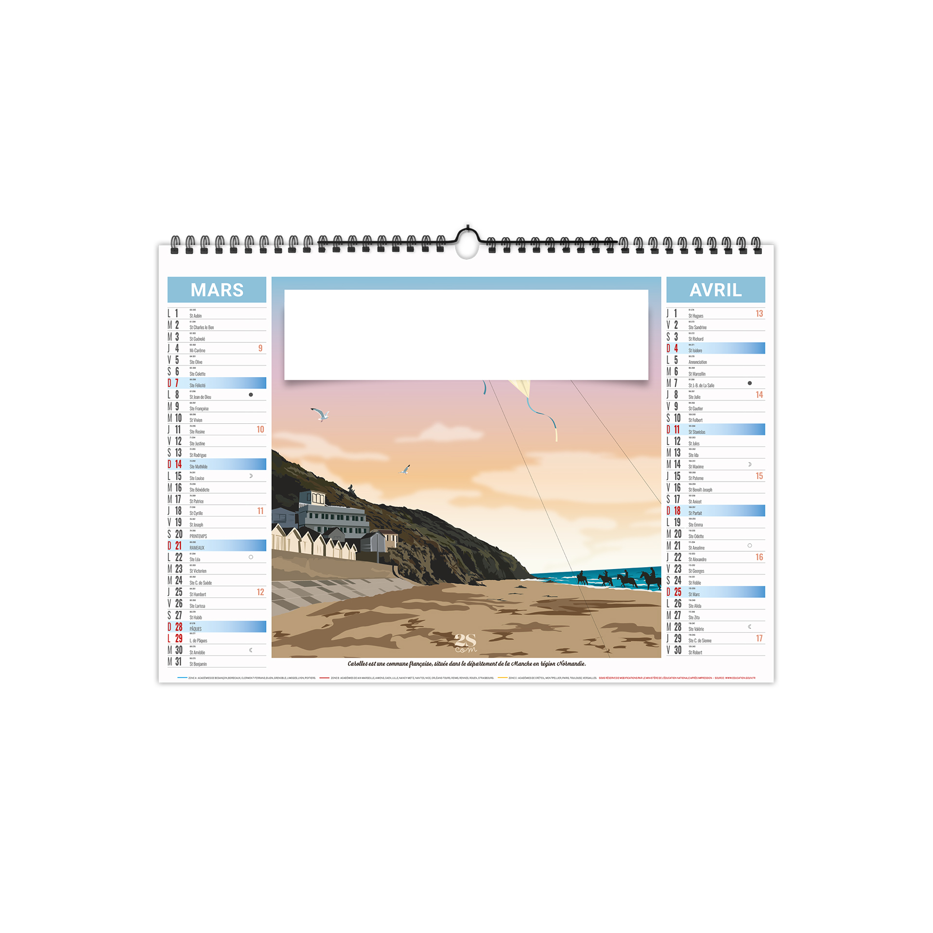 Néo rétro 2027 – Calendrier avec logo - vue 3