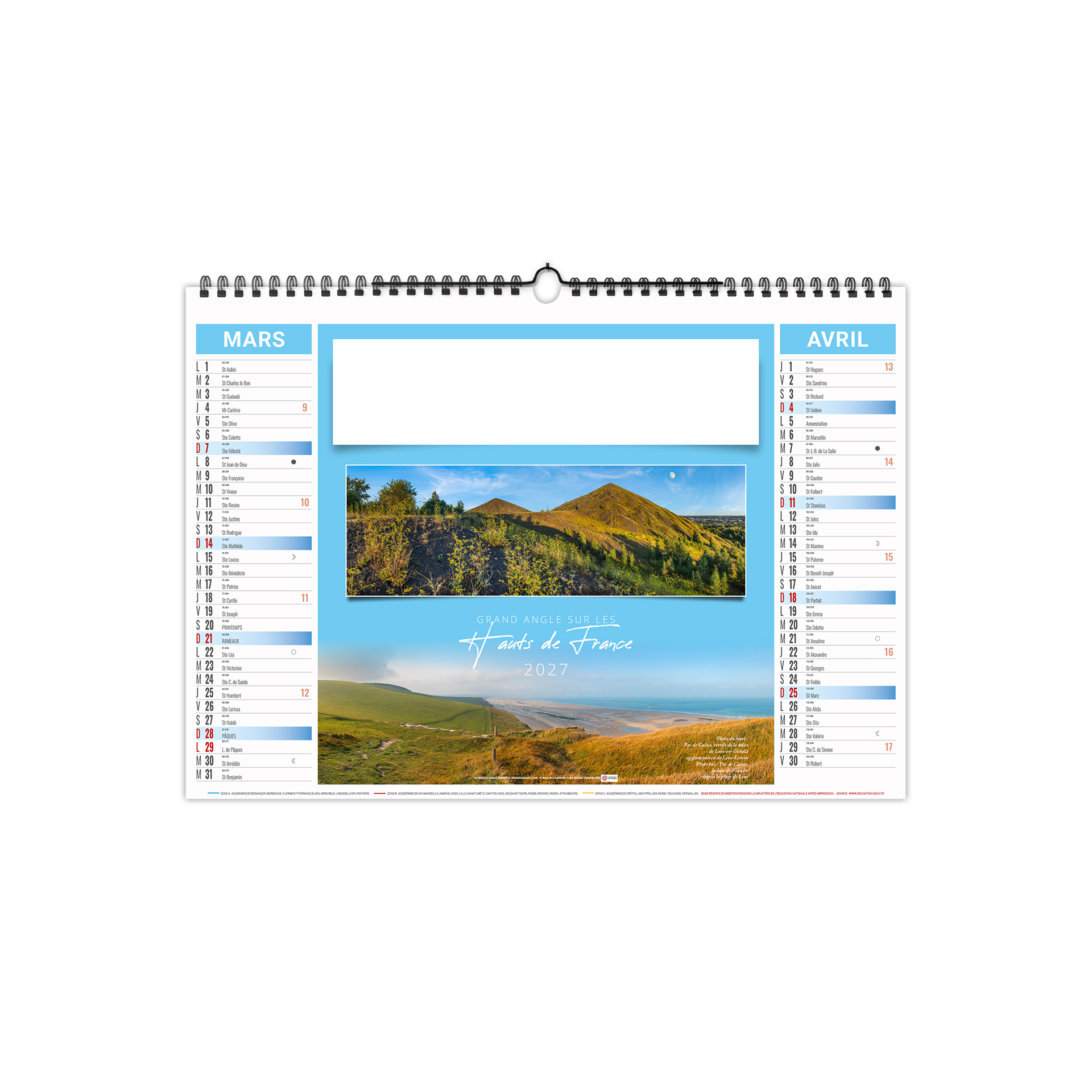 Panorama 2027 – Calendrier avec logo - vue 3