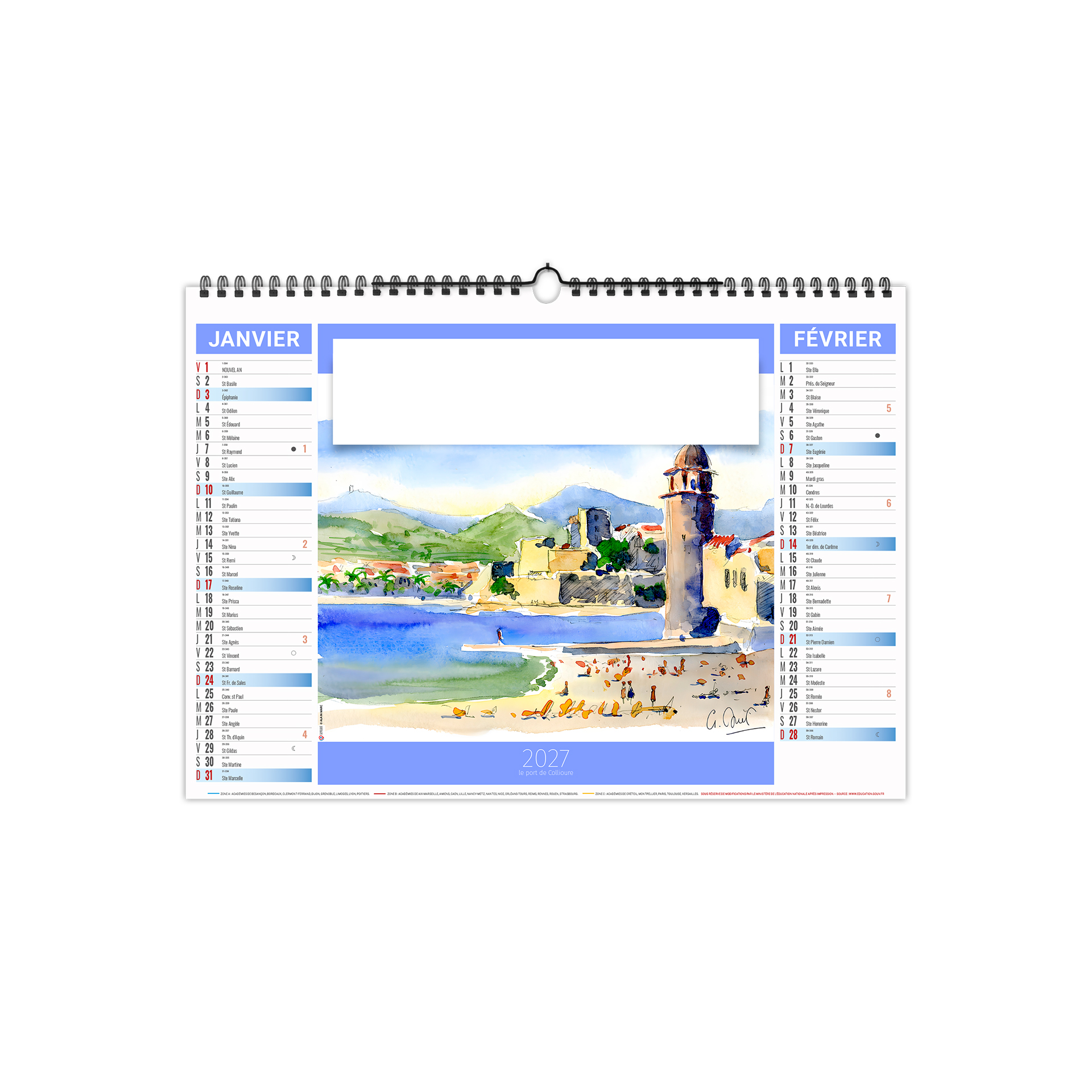 Provence 2027 – Calendrier avec logo - vue 2