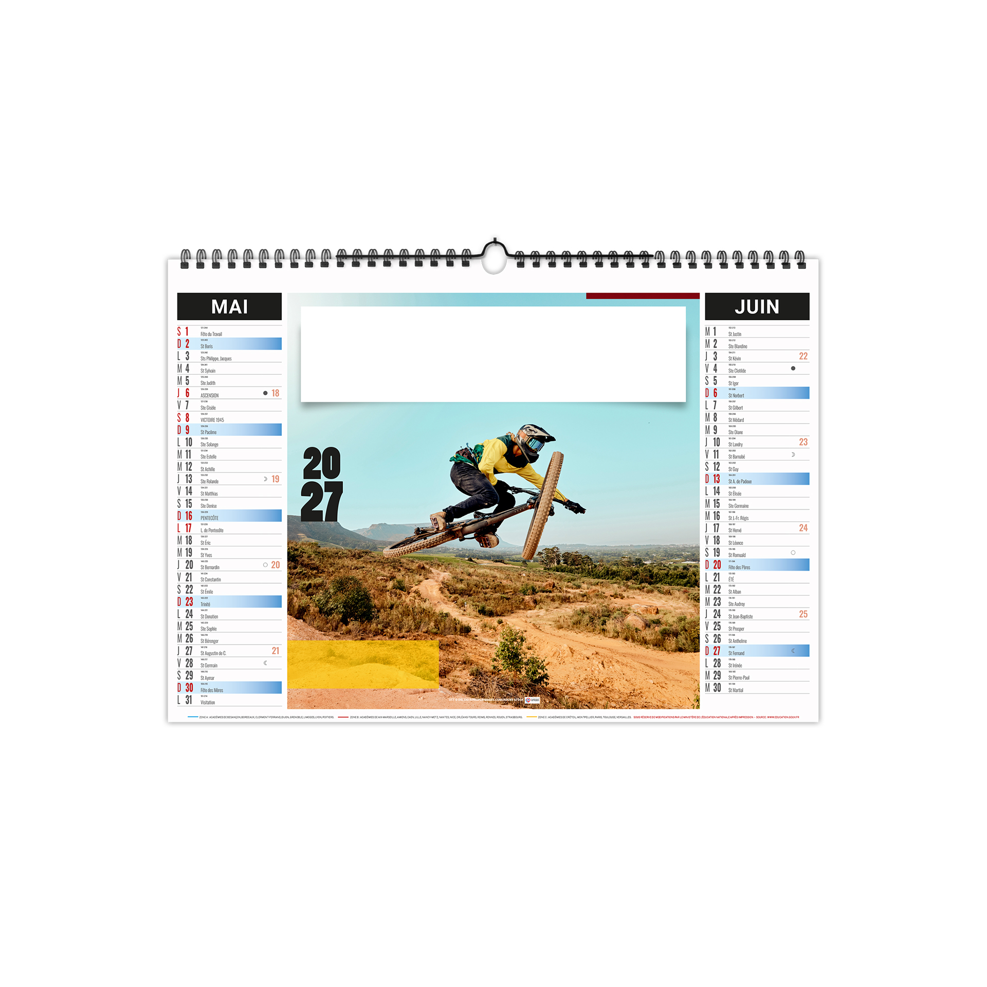 Sports 2027 – Calendrier avec logo - vue 4