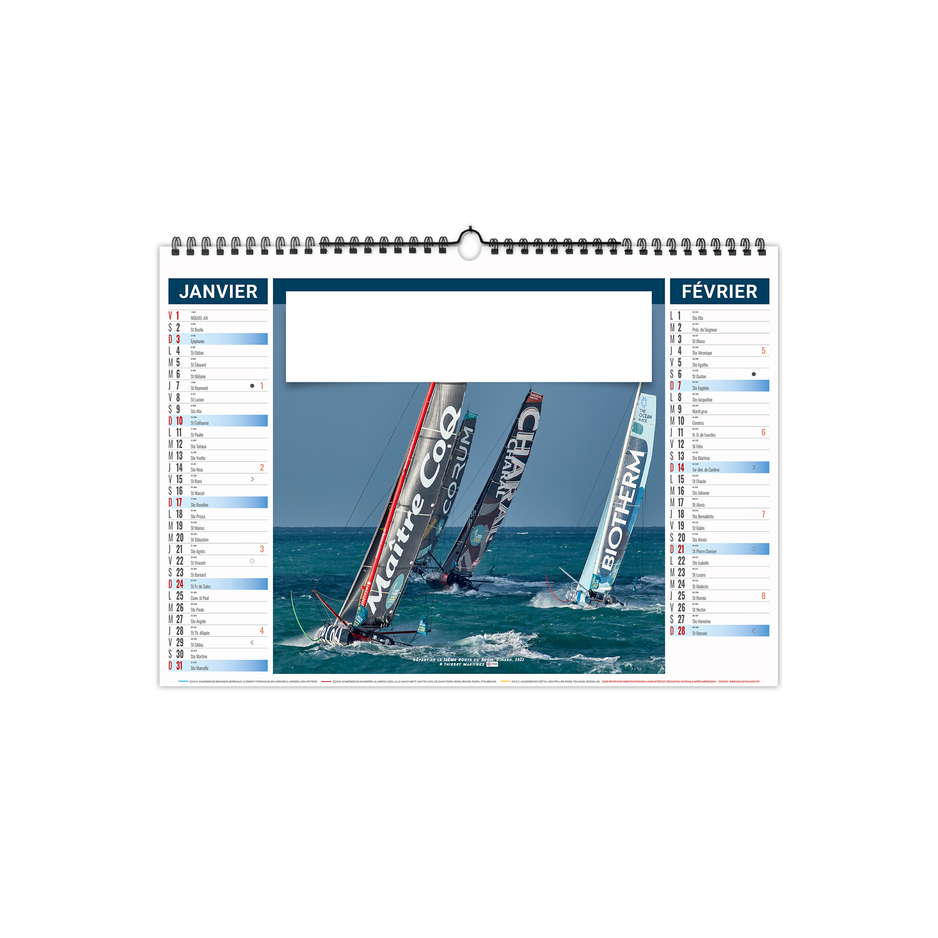 Tribord 2027 – Calendrier avec logo - vue 2