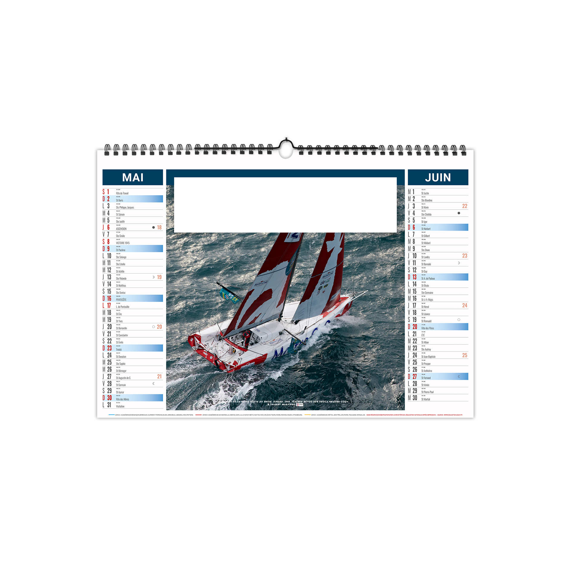 Tribord 2027 – Calendrier avec logo - vue 4