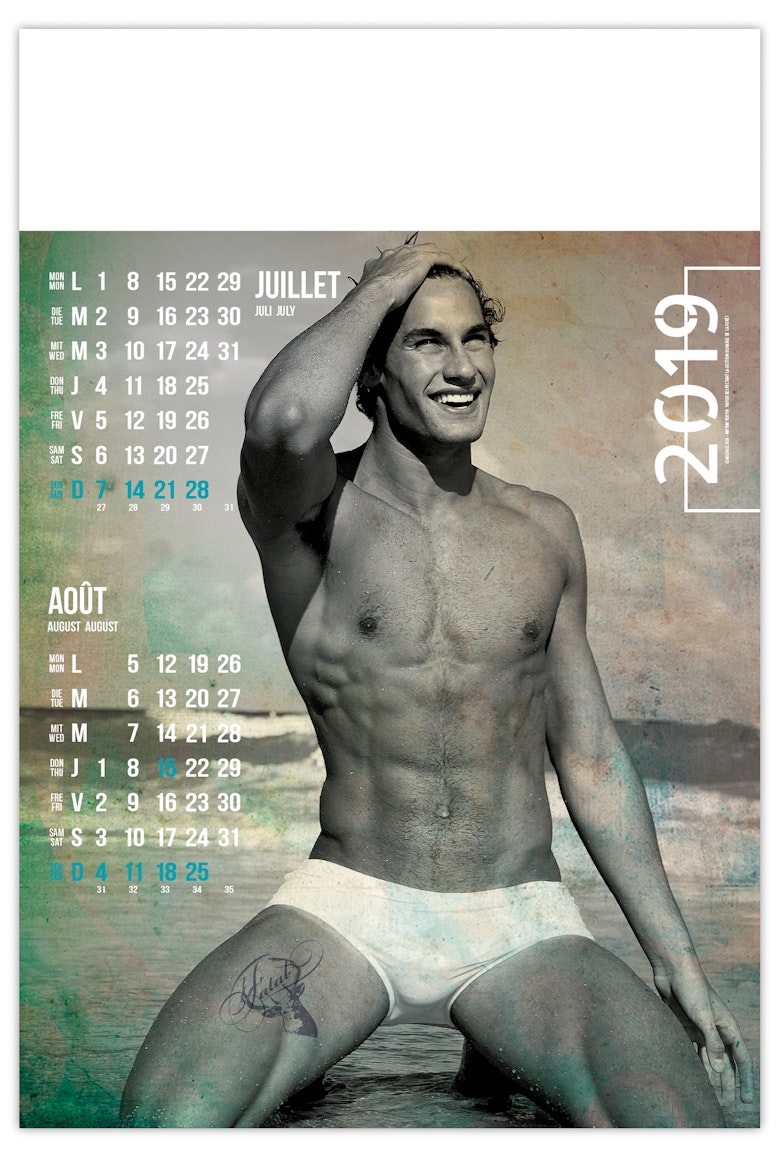 Calendrier Homme Sexy 2019