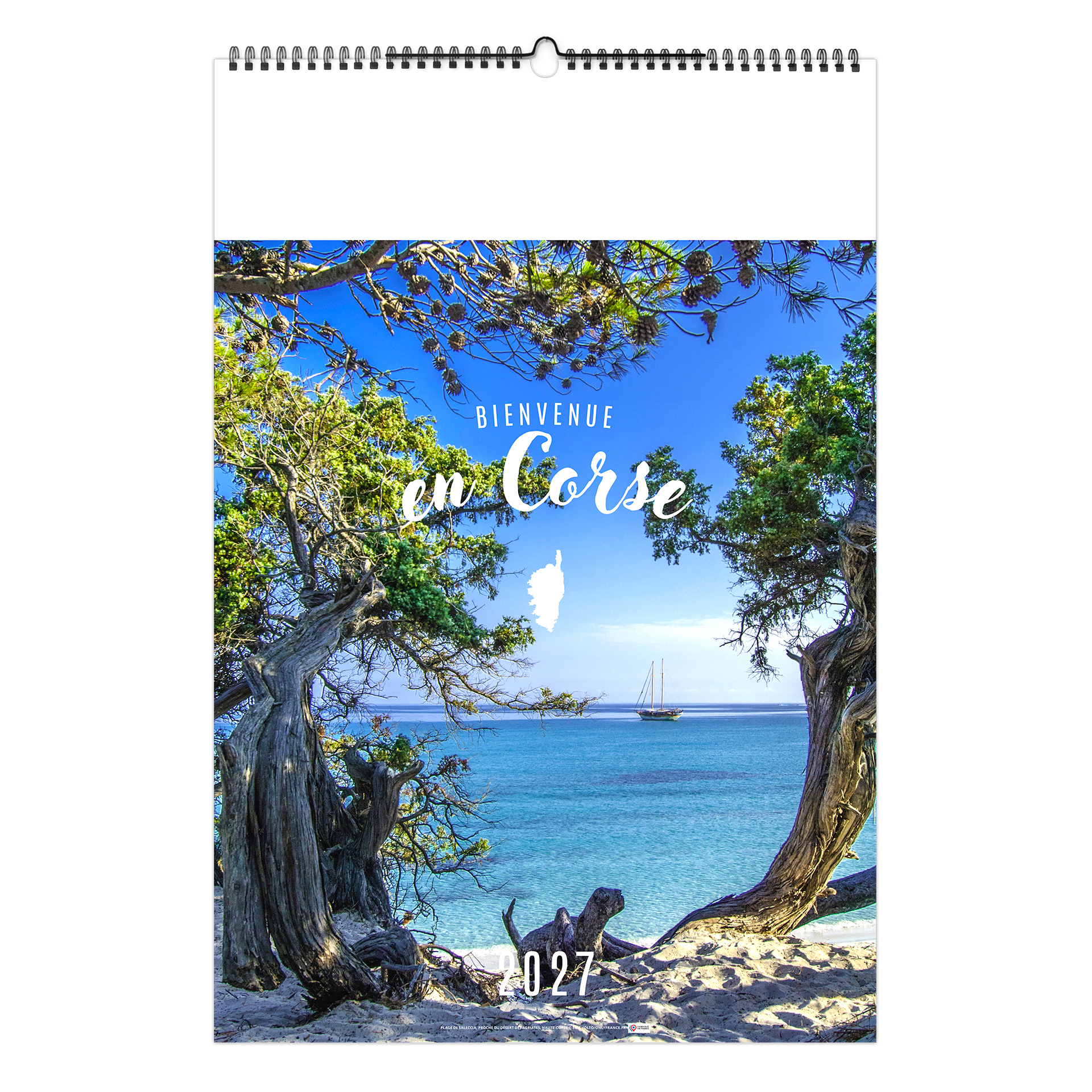 Bienvenue en corse 2027 – Calendrier avec logo - vue 2