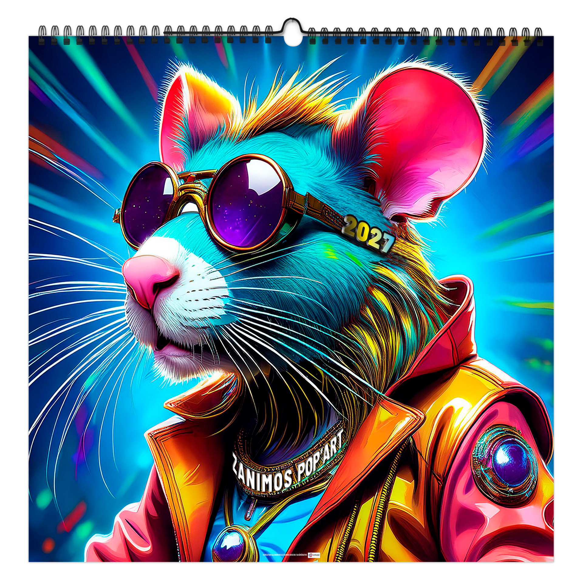 Zanimos pop'art 2027 – Calendrier avec logo - vue 1