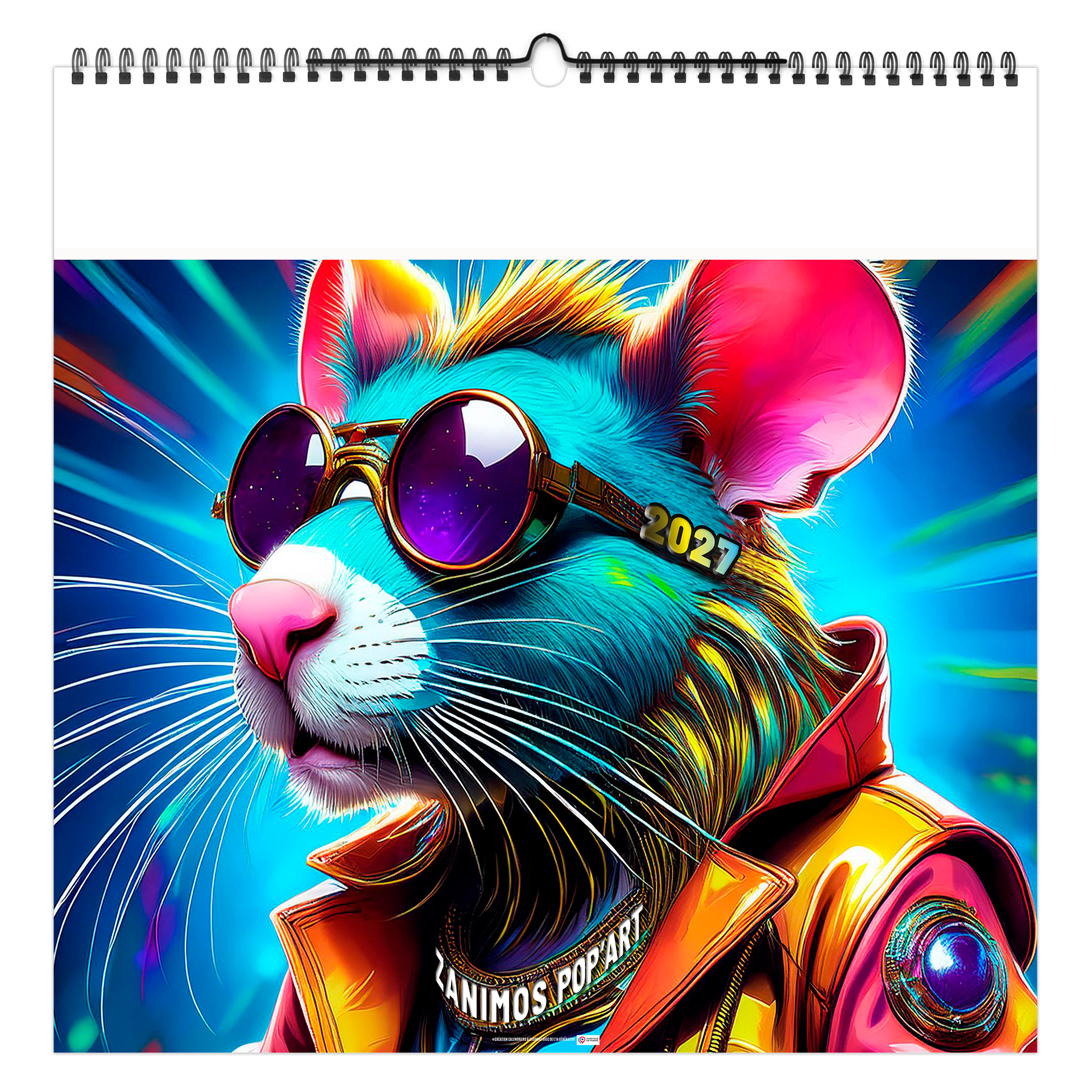 Zanimos pop'art 2027 – Calendrier avec logo - vue 2