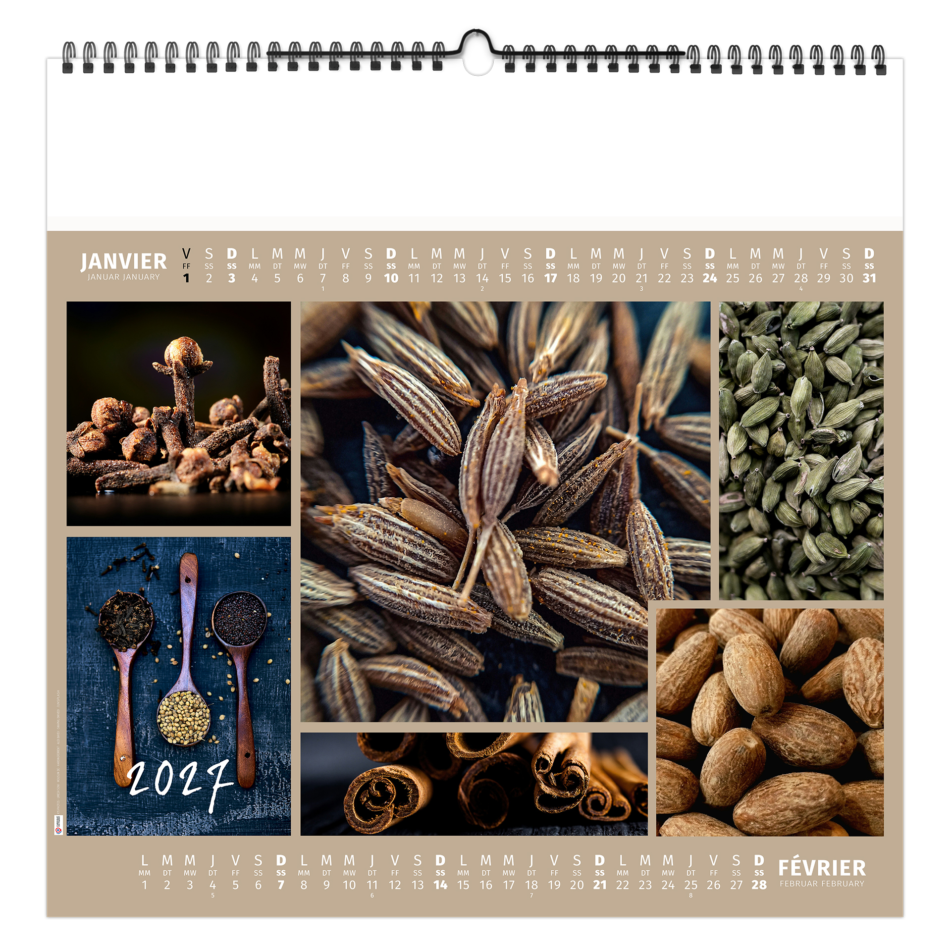 Aromates et compagnie 2027 – Calendrier avec logo - vue 2