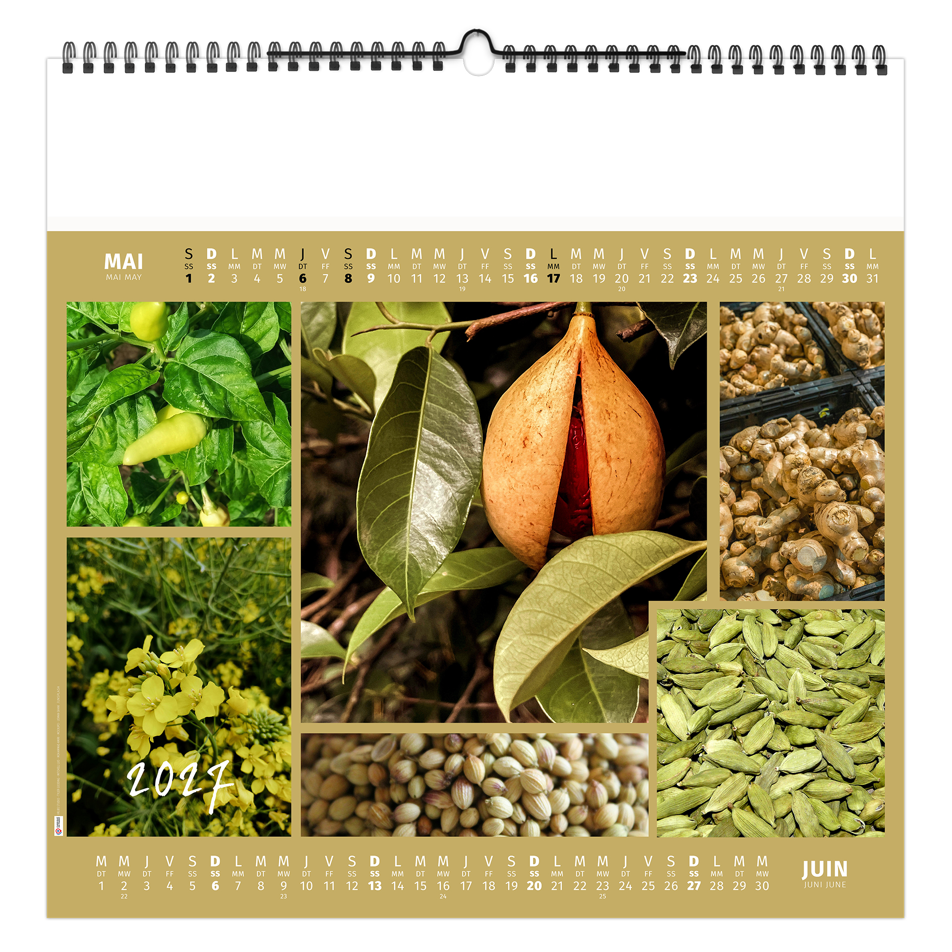 Aromates et compagnie 2027 – Calendrier avec logo - vue 4