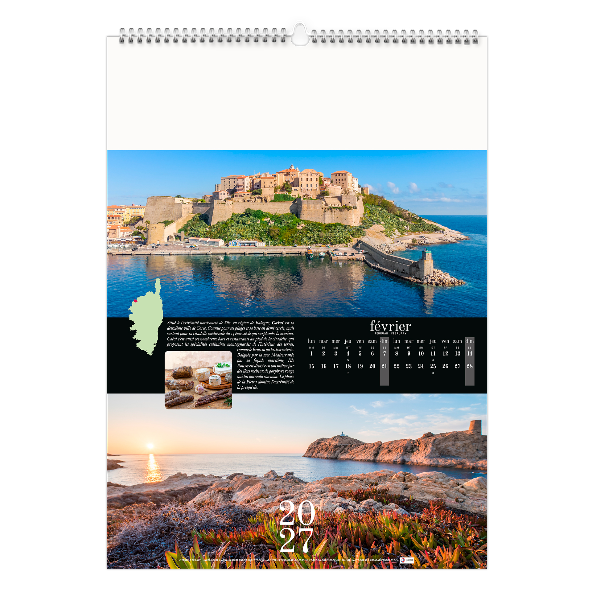 Corsica 2027 – Calendrier avec logo - vue 4