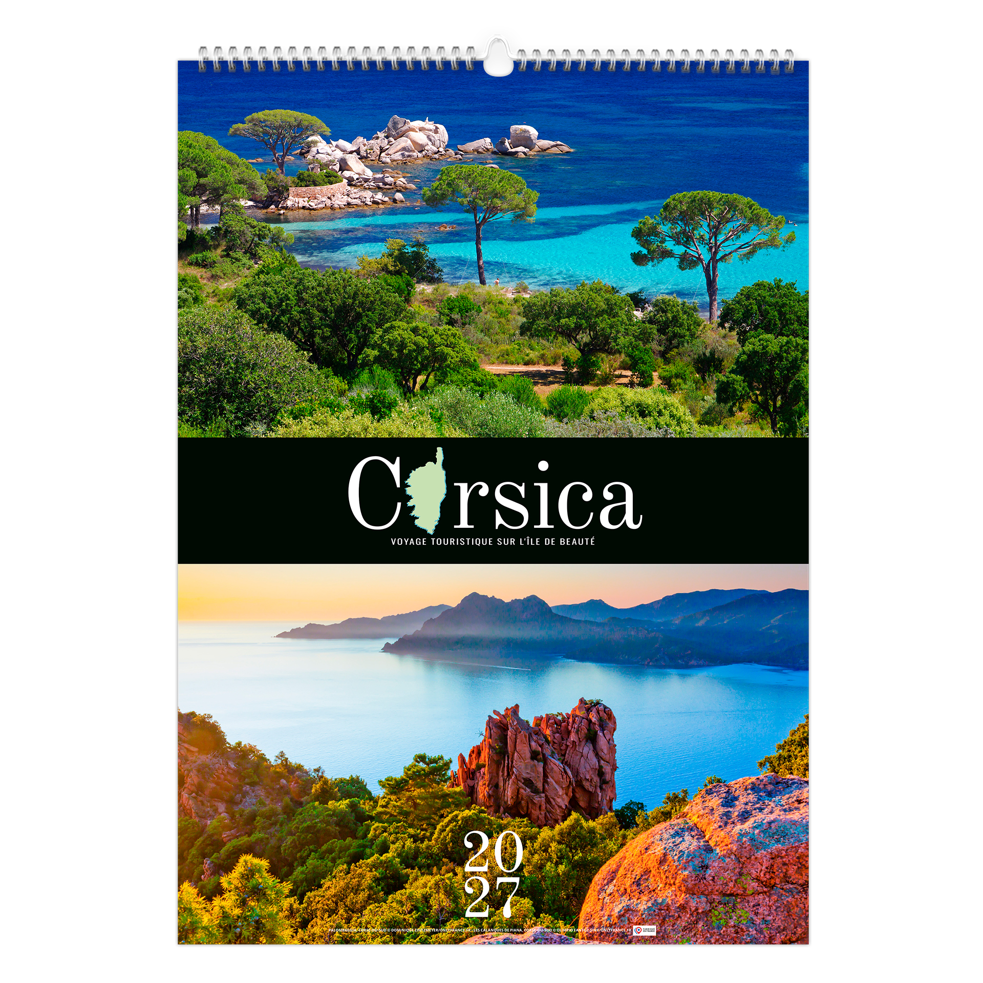 Corsica 2027 – Calendrier avec logo - vue 1