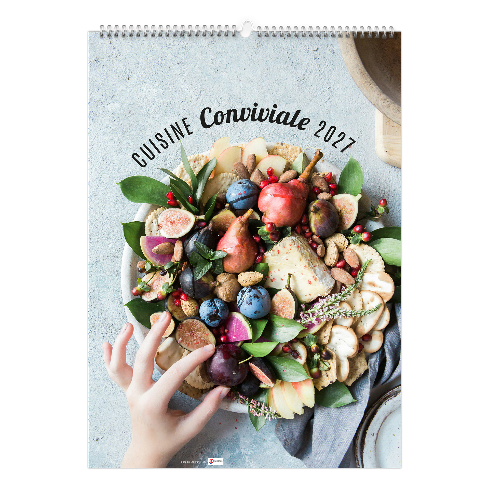 Cuisine conviviale 2027 – Calendrier avec logo - vue 1