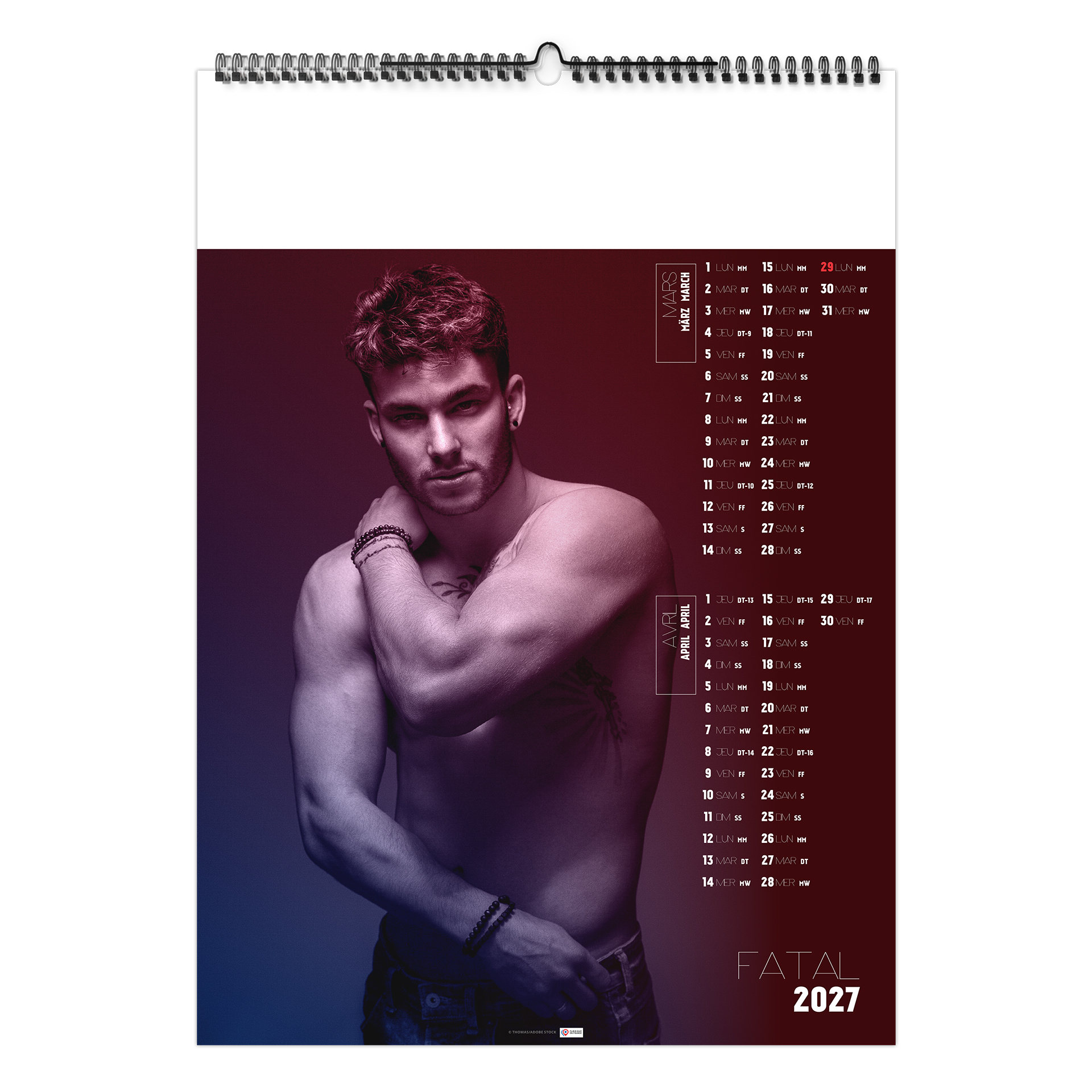 Fatal 2027 – Calendrier avec logo - vue 4