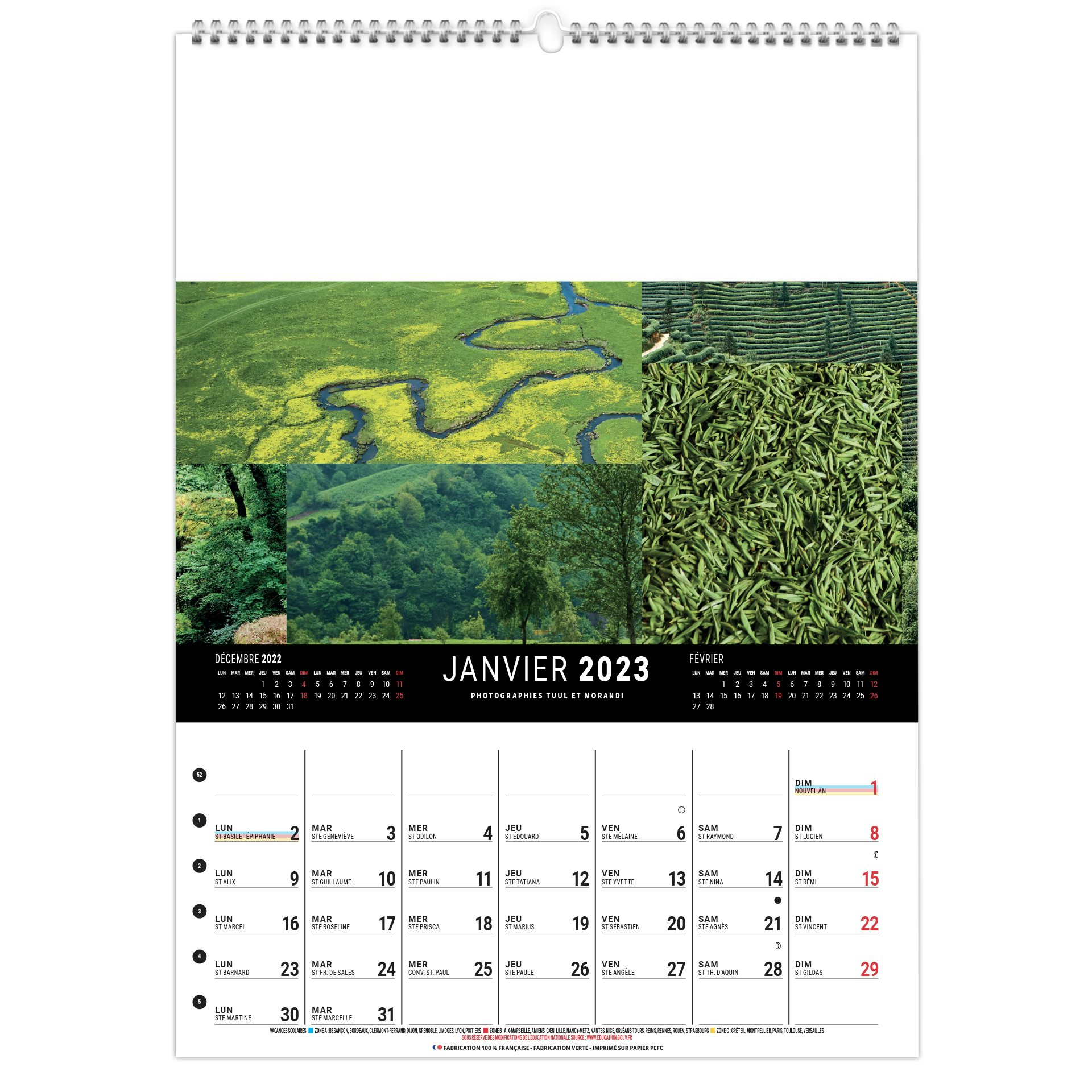 Calendrier Spirale 2023 Sans Titre