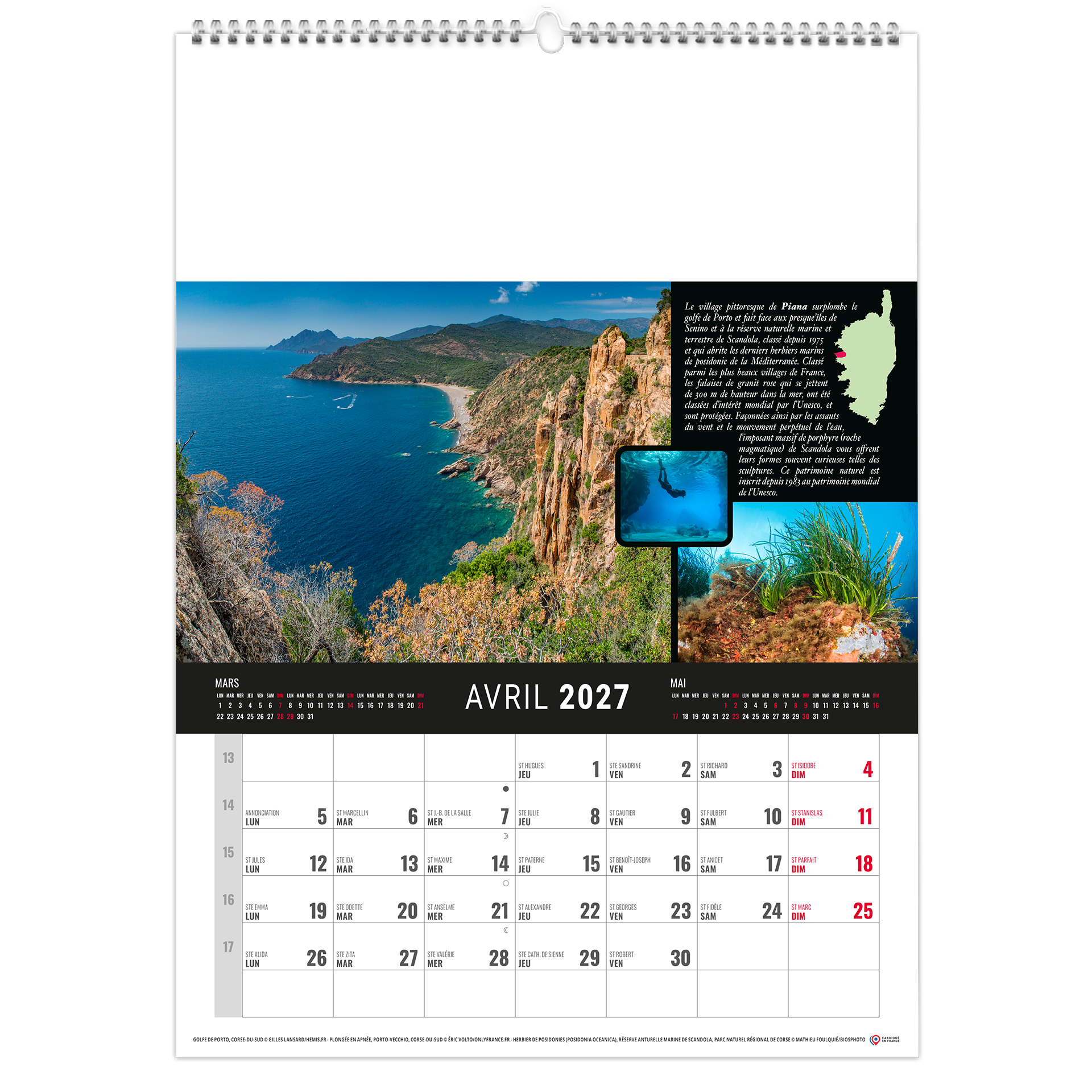 Maquis 2027 – Calendrier avec logo - vue 4