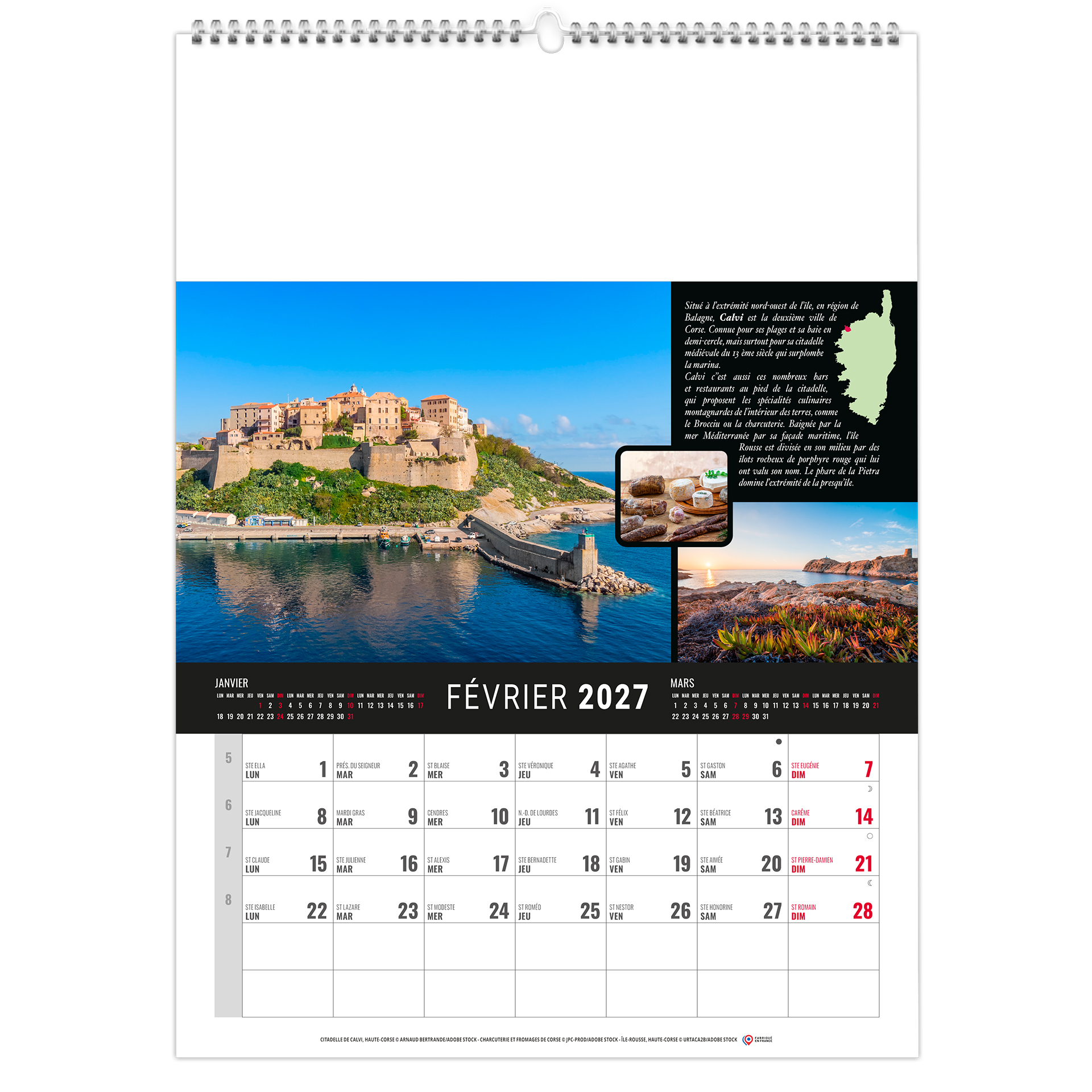 Maquis 2027 – Calendrier avec logo - vue 2