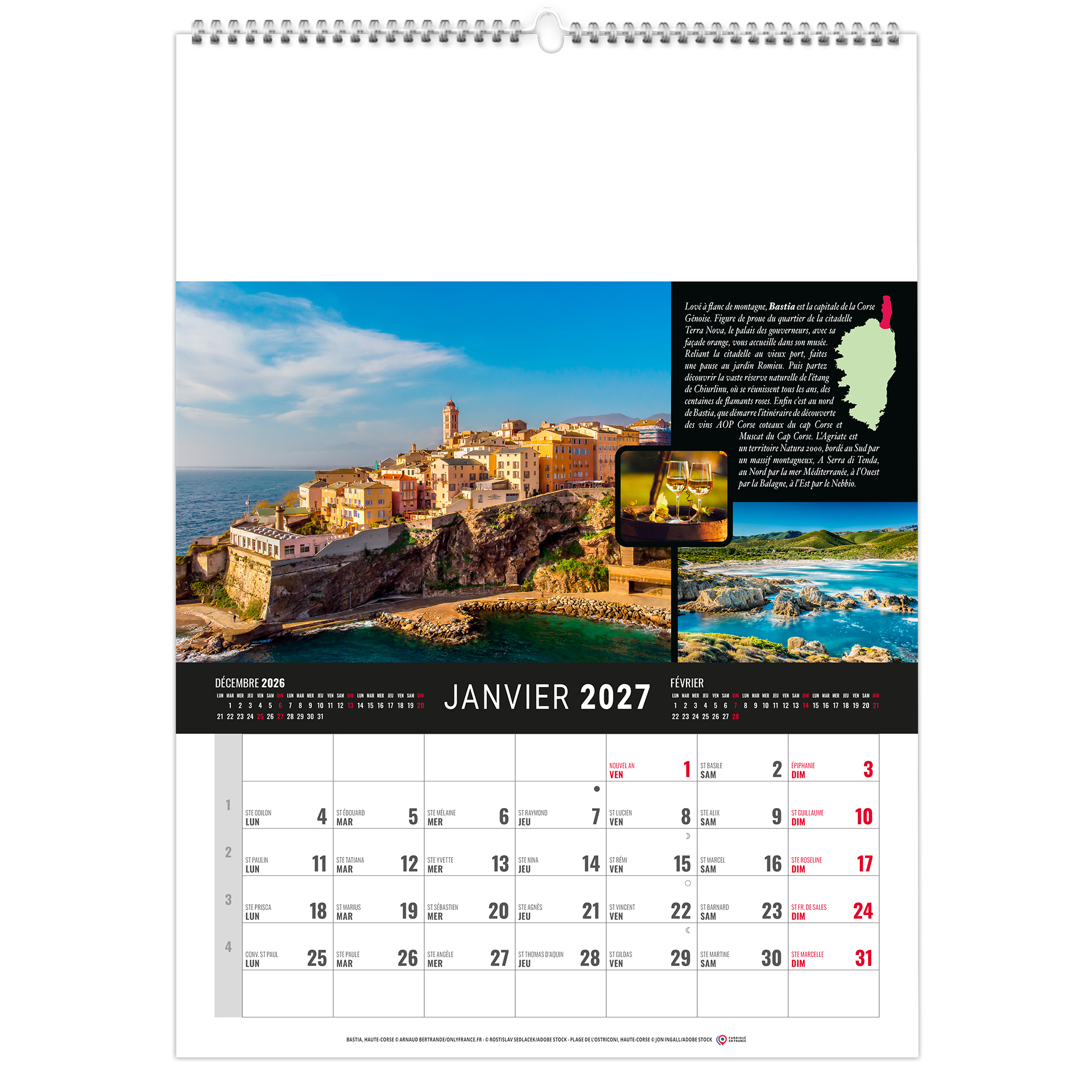 Maquis 2027 – Calendrier avec logo - vue 1